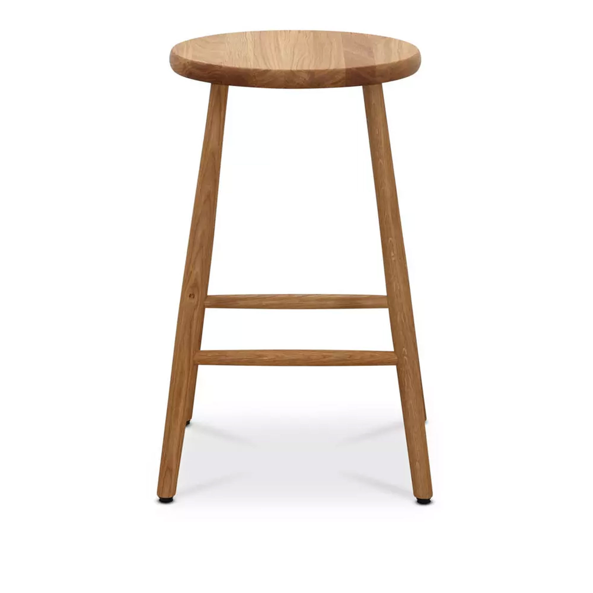 Wigells - Palle 63 pall linoljad ek - Barstolar - Brun - Tr&auml;