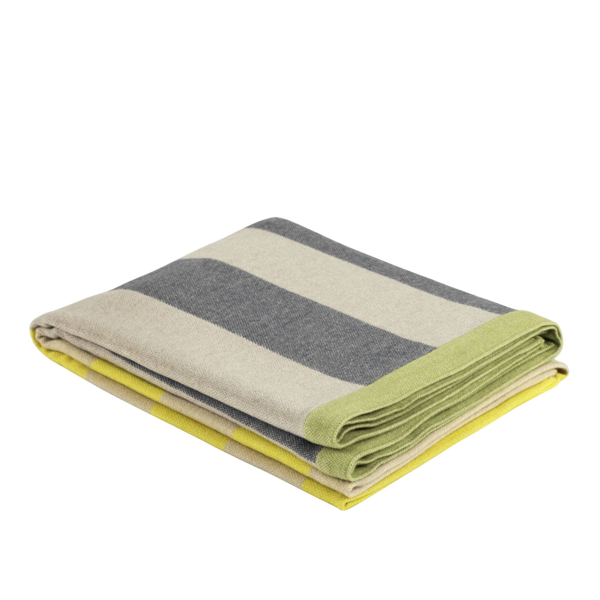 HEM - Stripe Throw - Yellow/Gray - Plädar & filtar - Arthur Arbesser - Grå,Gul