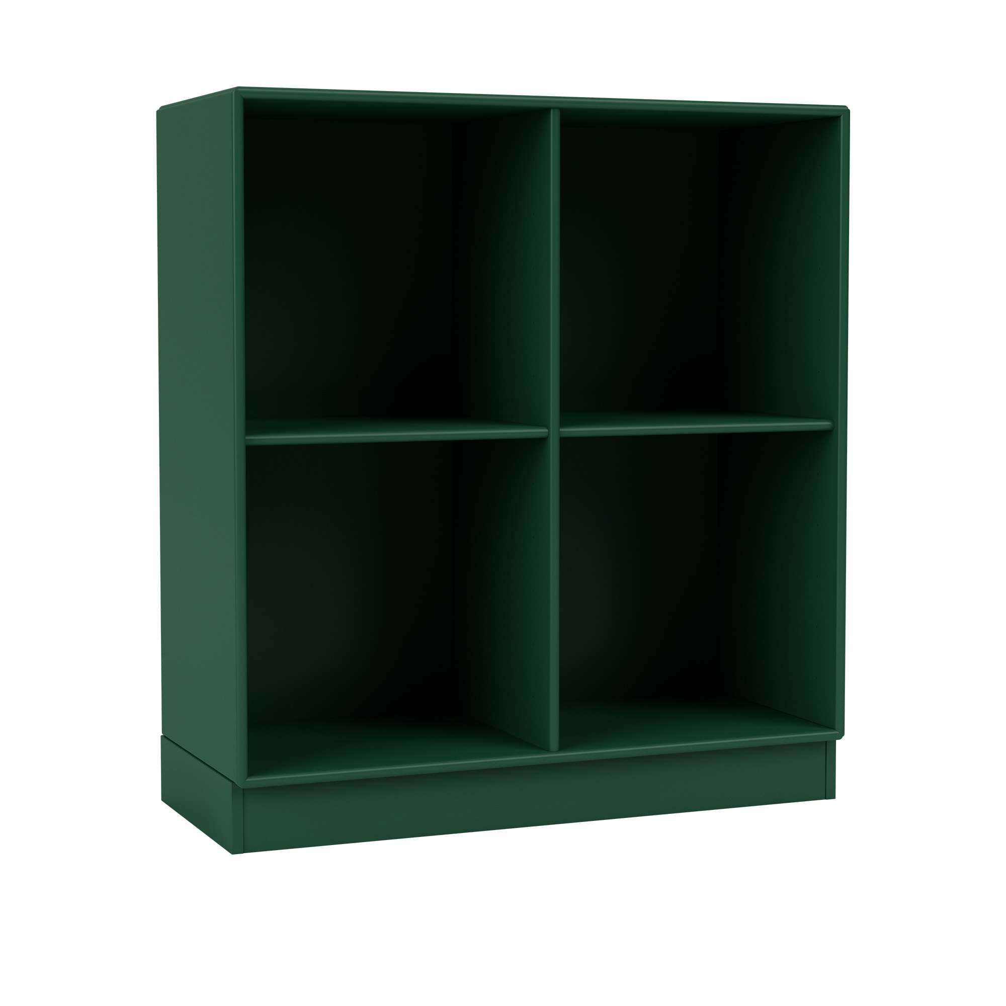 montana - show bookcase 136-pine 07 plinth 7 cm - hyllor & hyllsystem - peter j. lassen - grön - trä