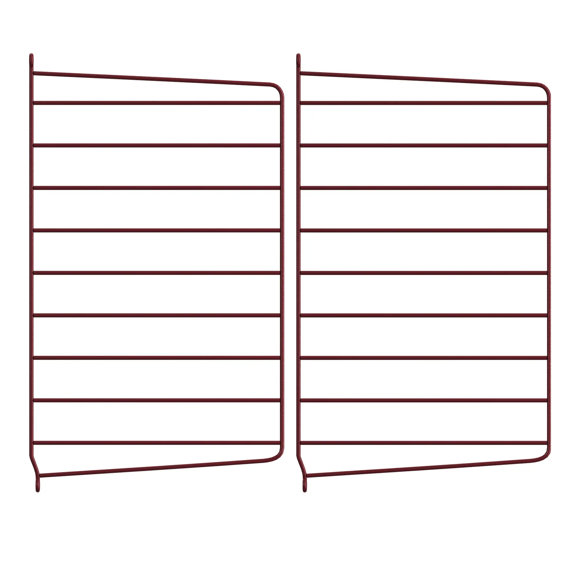 Väggavel 50 x 30 cm 2-pack mörkröd