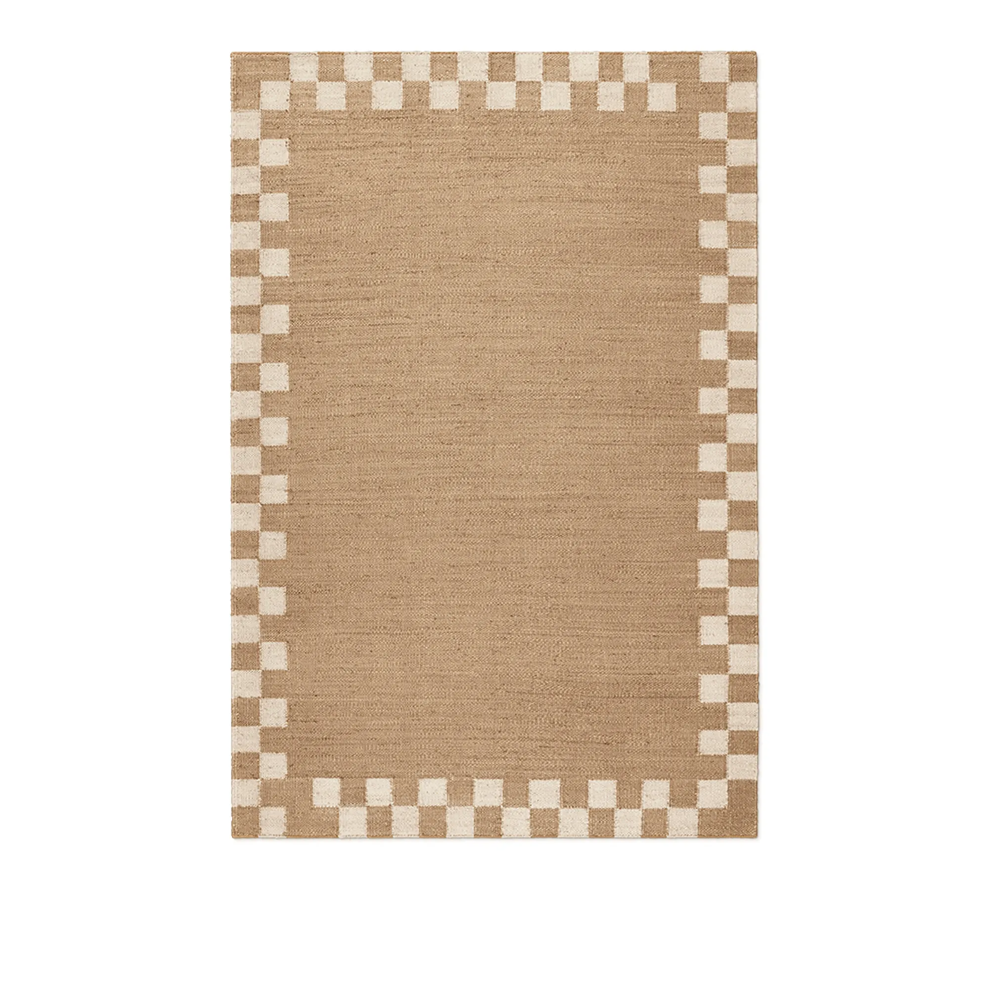 Jute Border Cream matta