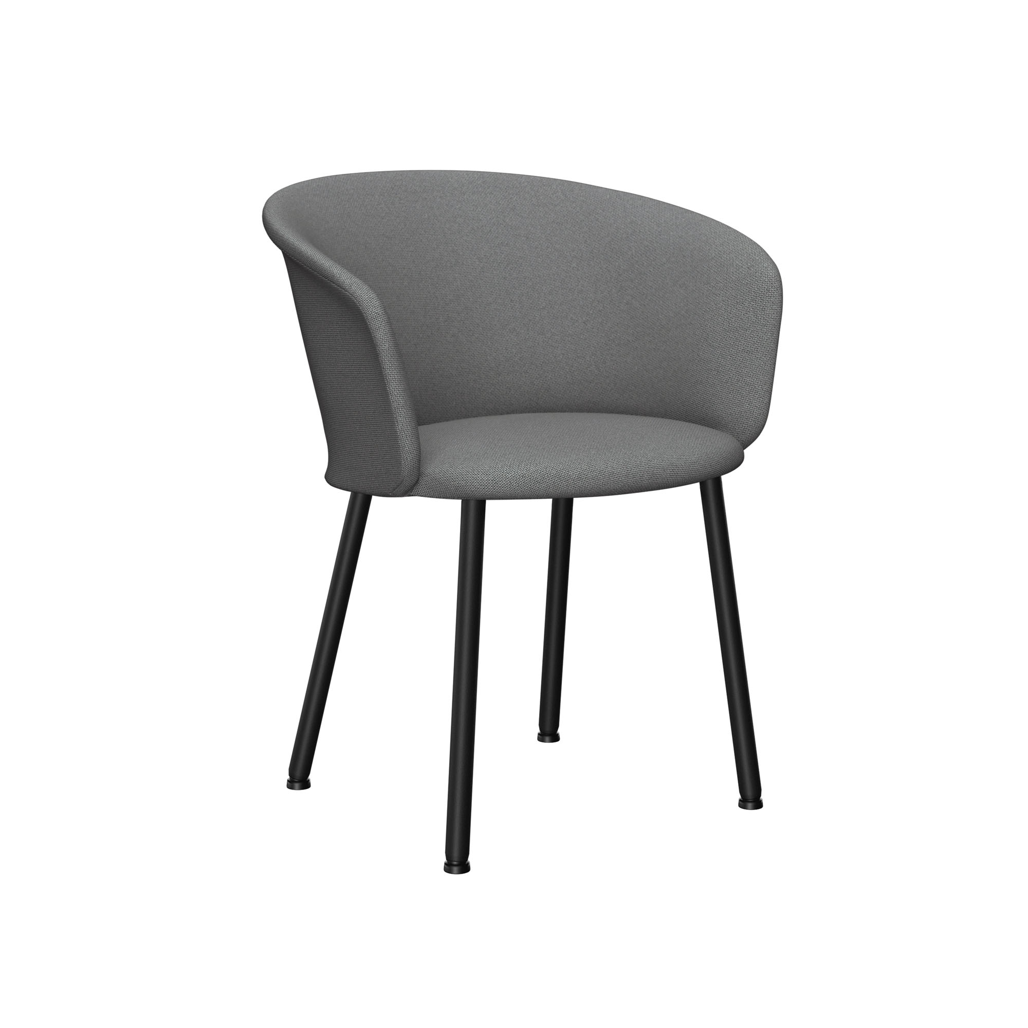 HEM - Kendo Chair - Grey - Matstolar - LucidiPevere - Grå - Metall/Trä/Skum/Plast/Ull