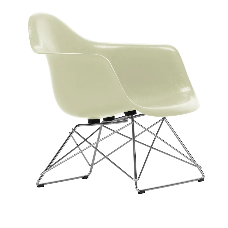 Eames Fiberglass Armchair LAR fåtölj Chrome