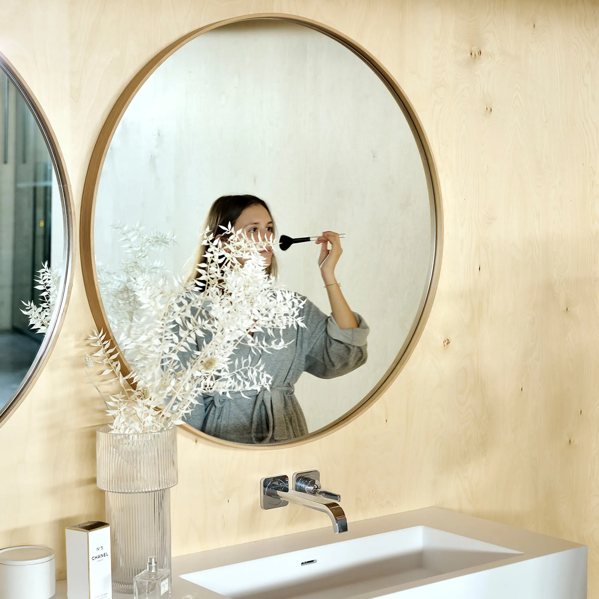 Layers Wall Mirror Oak