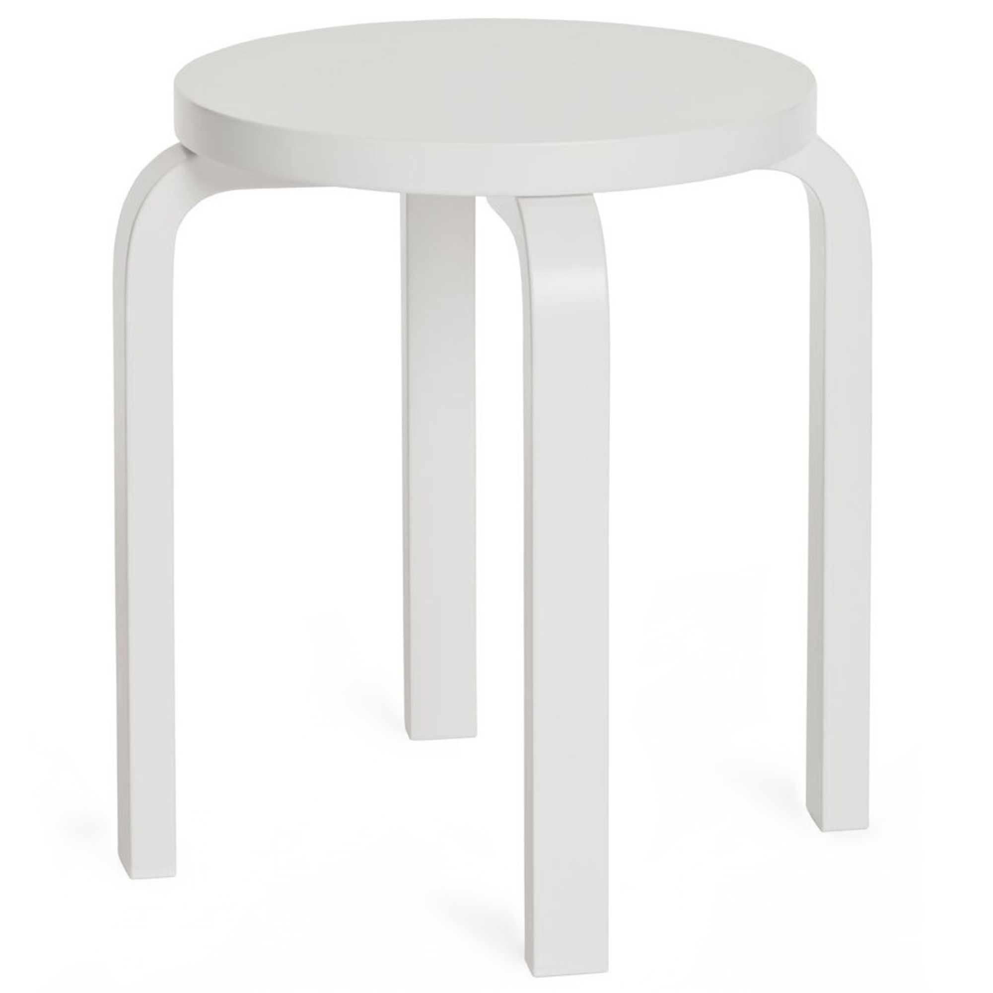 Artek - Pall E60 Hellackad Vit - Pallar - Alvar Aalto - Vit - Trä | Möbler - Stolar Och Pallar - Pallar | Möbelexperten