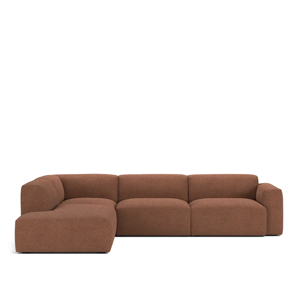 Brick 4-Seater Corner Open End Left, Emmi 05