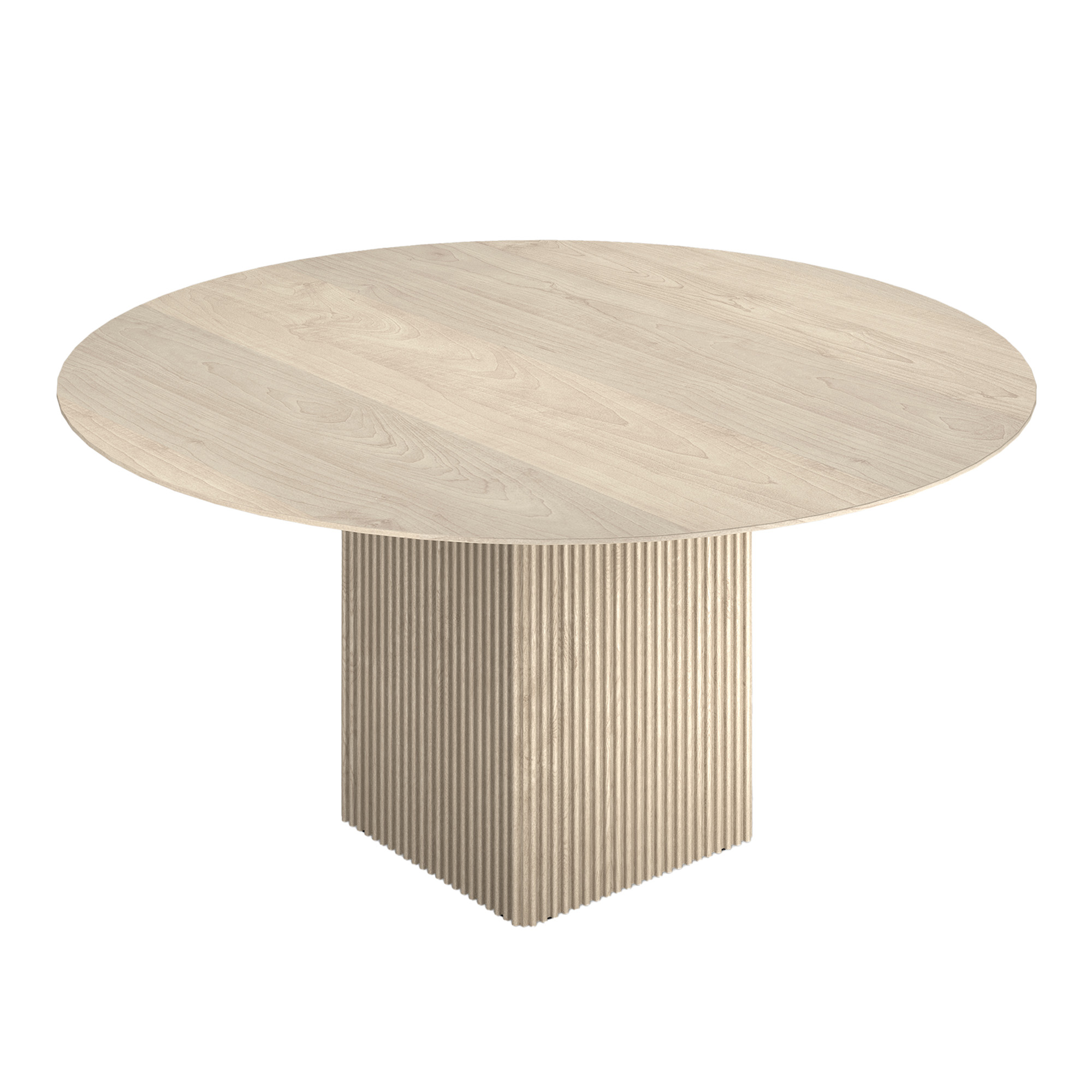 Dk3 - Ten table round matbord Ø140cm vitoljad ek - Matbord - Christian Troels & Jacob Plejdrup - Träfärgad - Trä | Möbler - Bord - Matbord | Möbelexperten