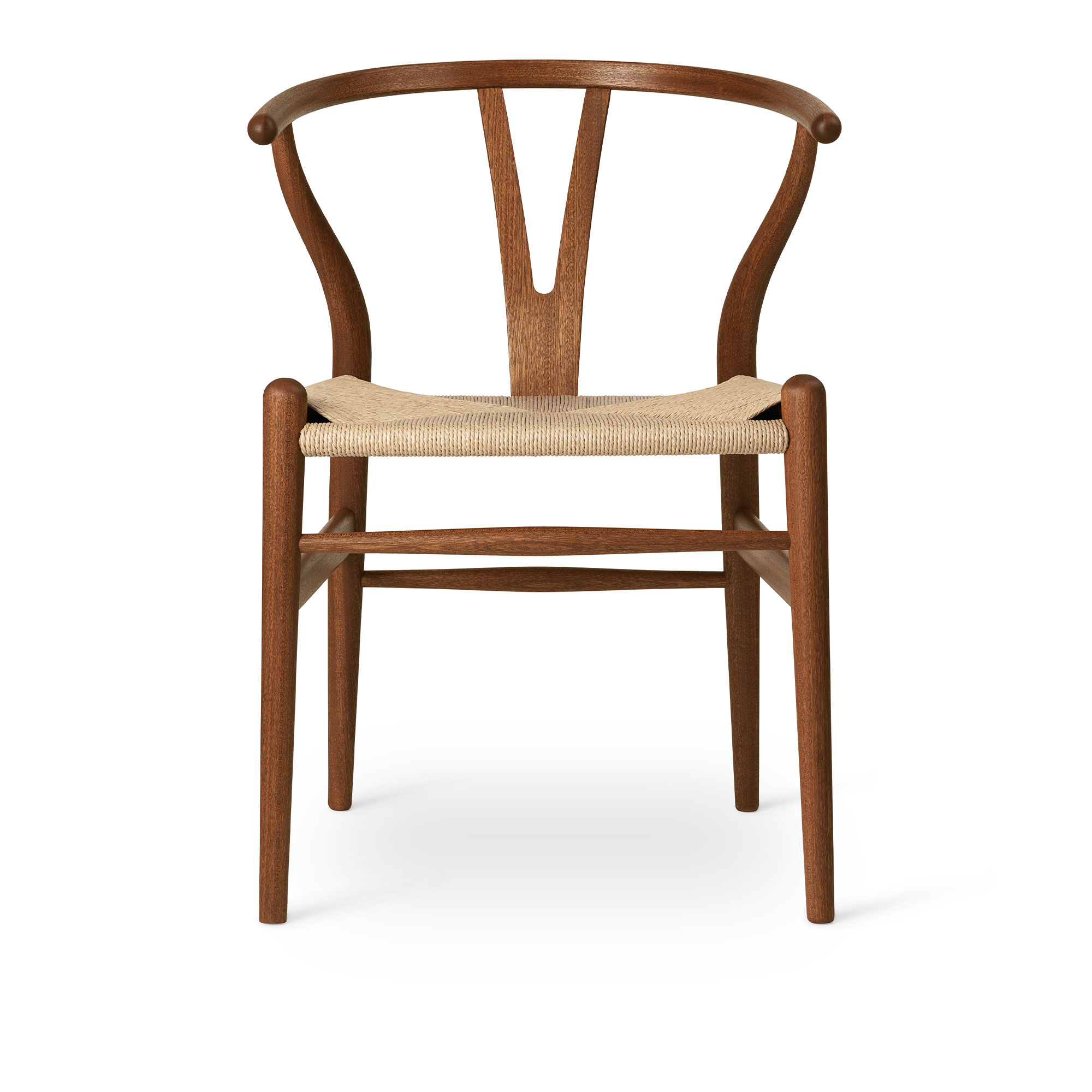 Carl Hansen - CH24 Y-stolen - Mahogny/Naturflettet papirgarn - Spisestoler - Hans J. Wegner