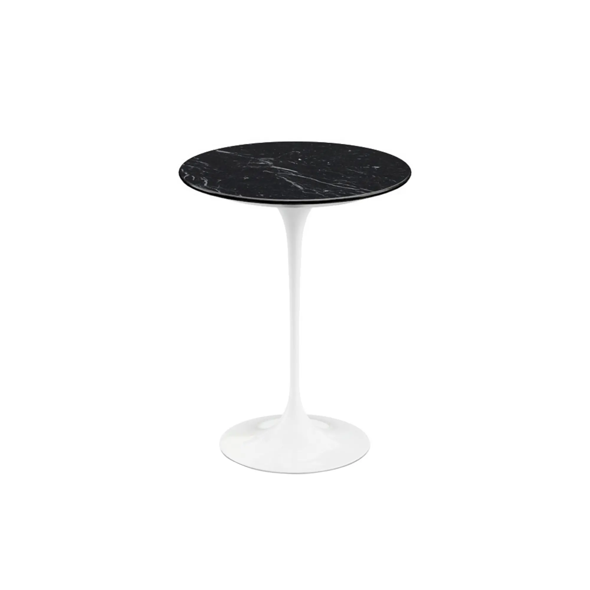 Saarinen Round sidobord Ø 41 cm White