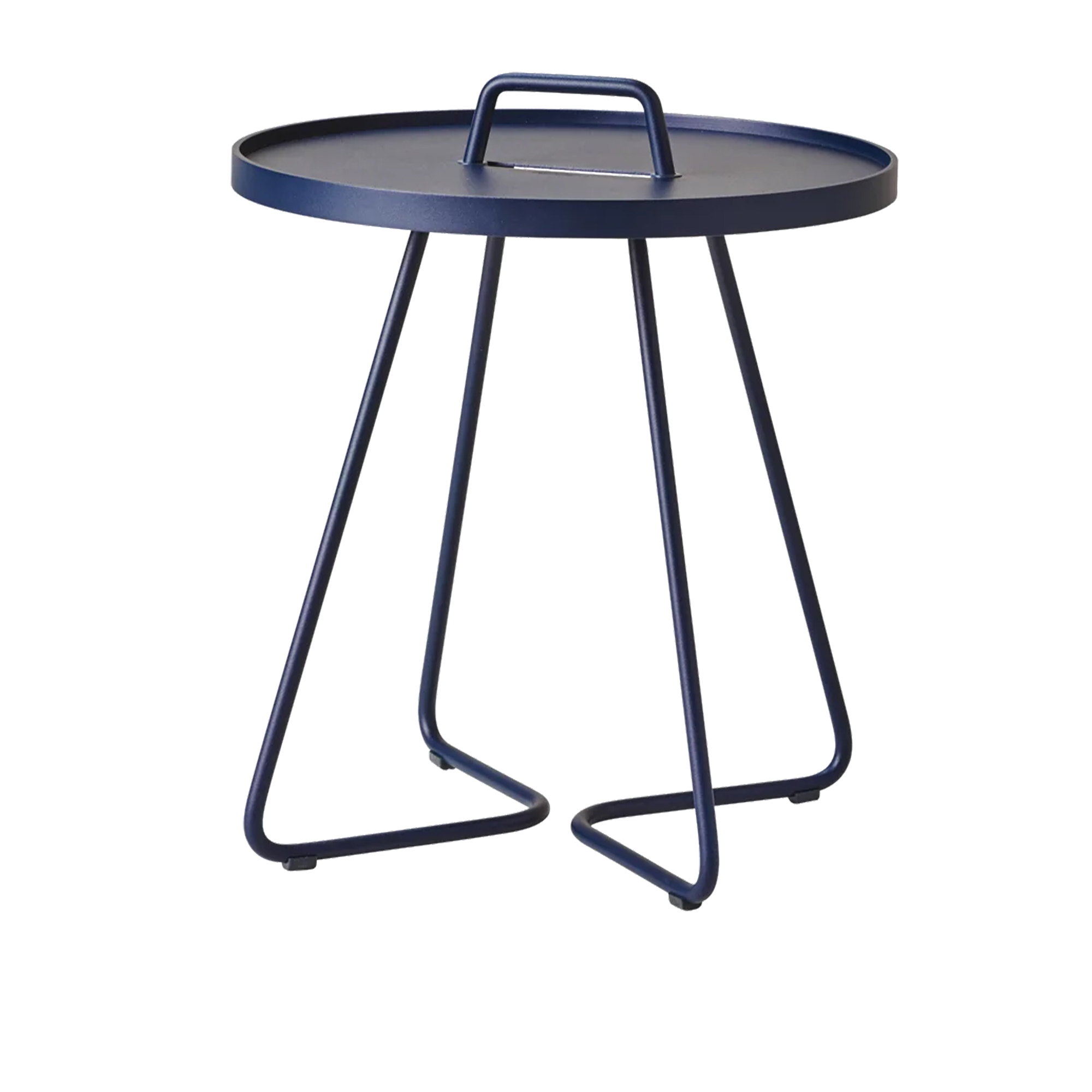 Cane-Line - On-The-Move Sidobord Liten - Midnight Blue - Sidobord - Blå - Metall