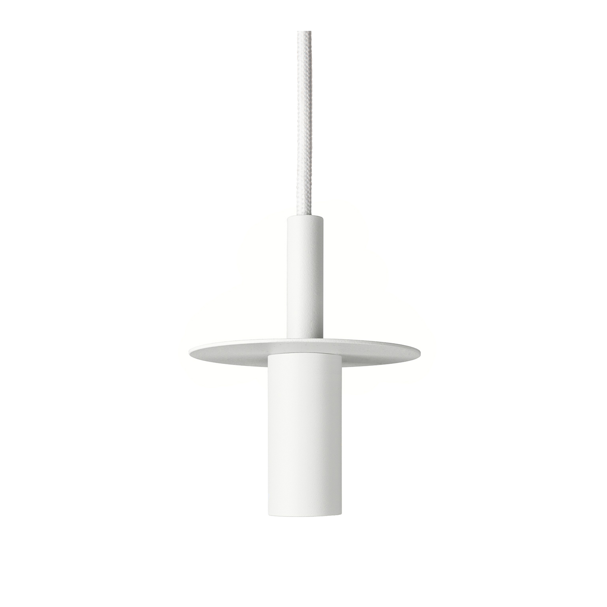 Örsjö Belysning - Starlight 1 pendant lamp – White textured lacquer RAL 9016 - Pendellampor - Jonas Bohlin - Vit - Metall/Textilmaterial | Belysning - Taklampor - Pendellampor | Möbelexperten