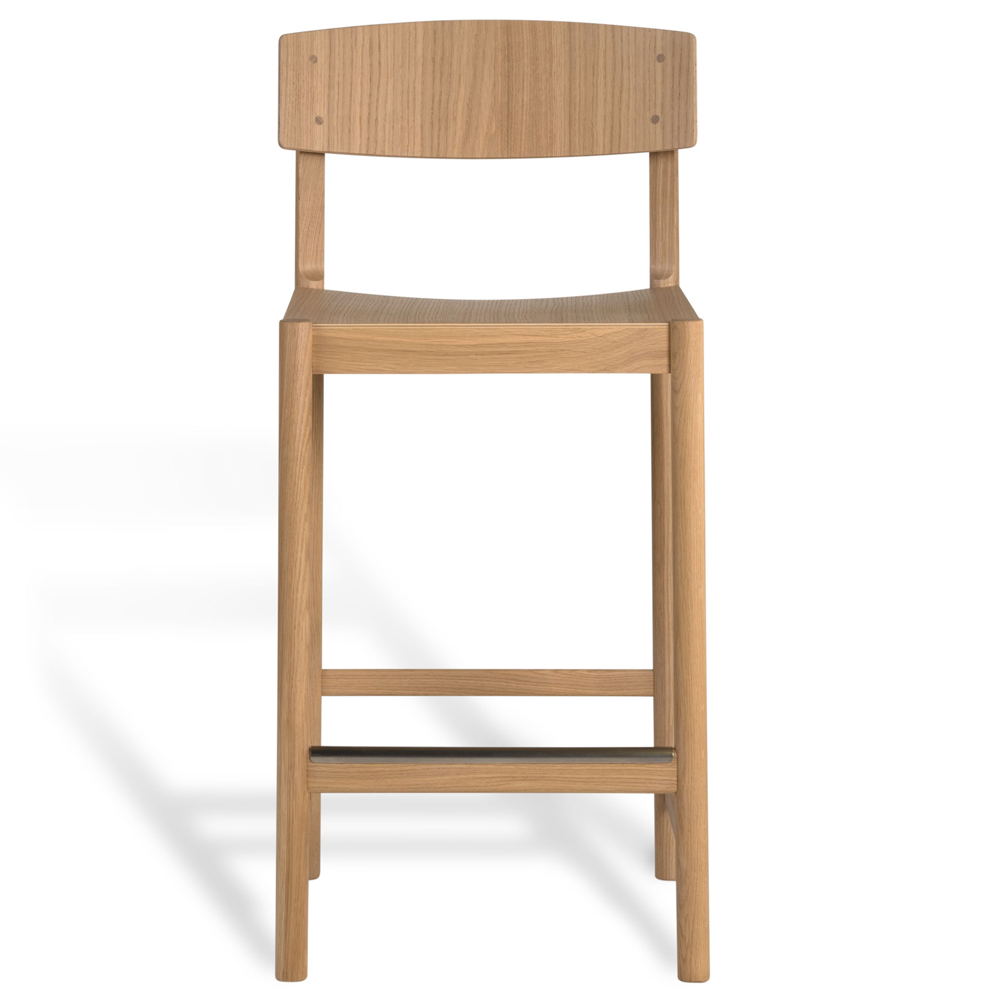 Mavis - Rod barstol vitpigmenterad mattlackad ek - Barstolar - Beige - Trä