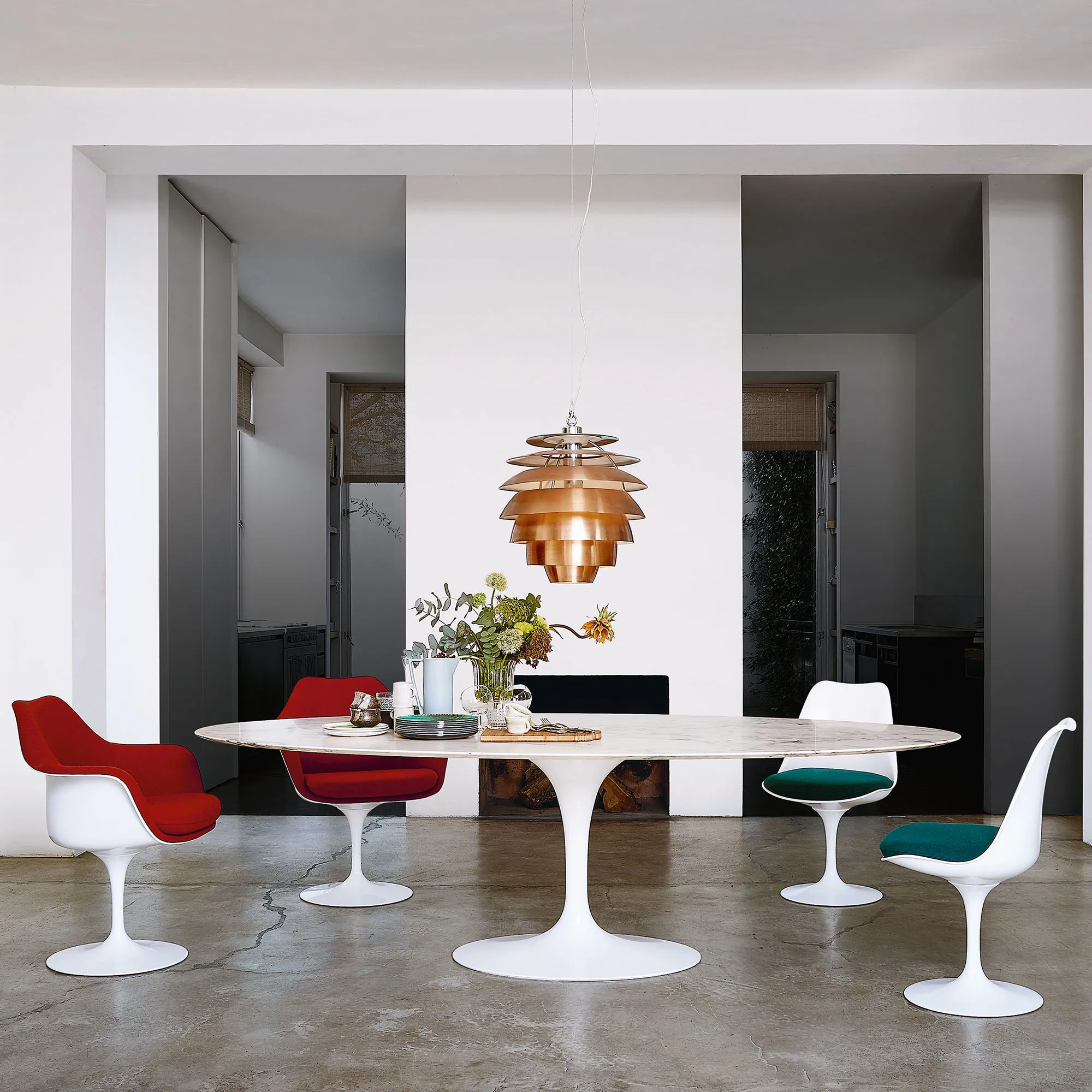 Saarinen Tulip stol White