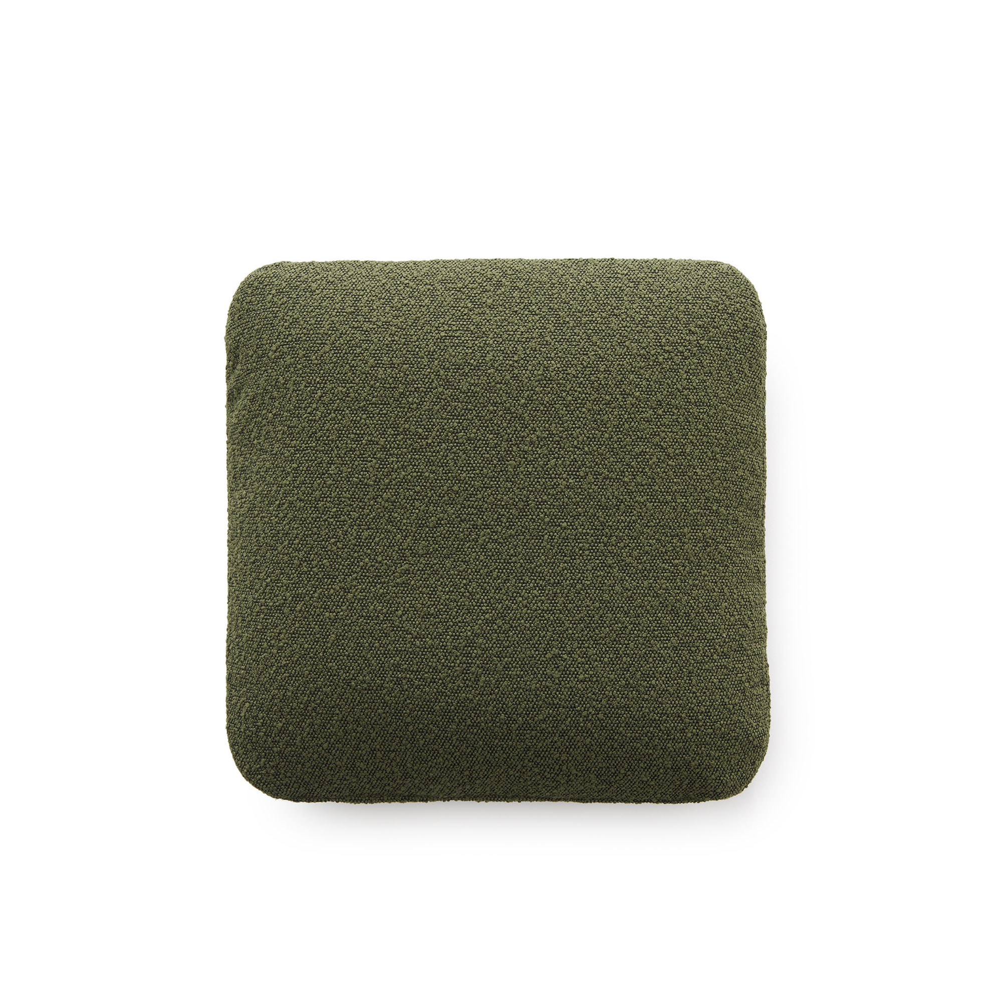 Kartell - K-wating Cushion 48x48 Bouclé Green - Prydnadskuddar & kuddfodral - Rodolfo Dordoni - Grön