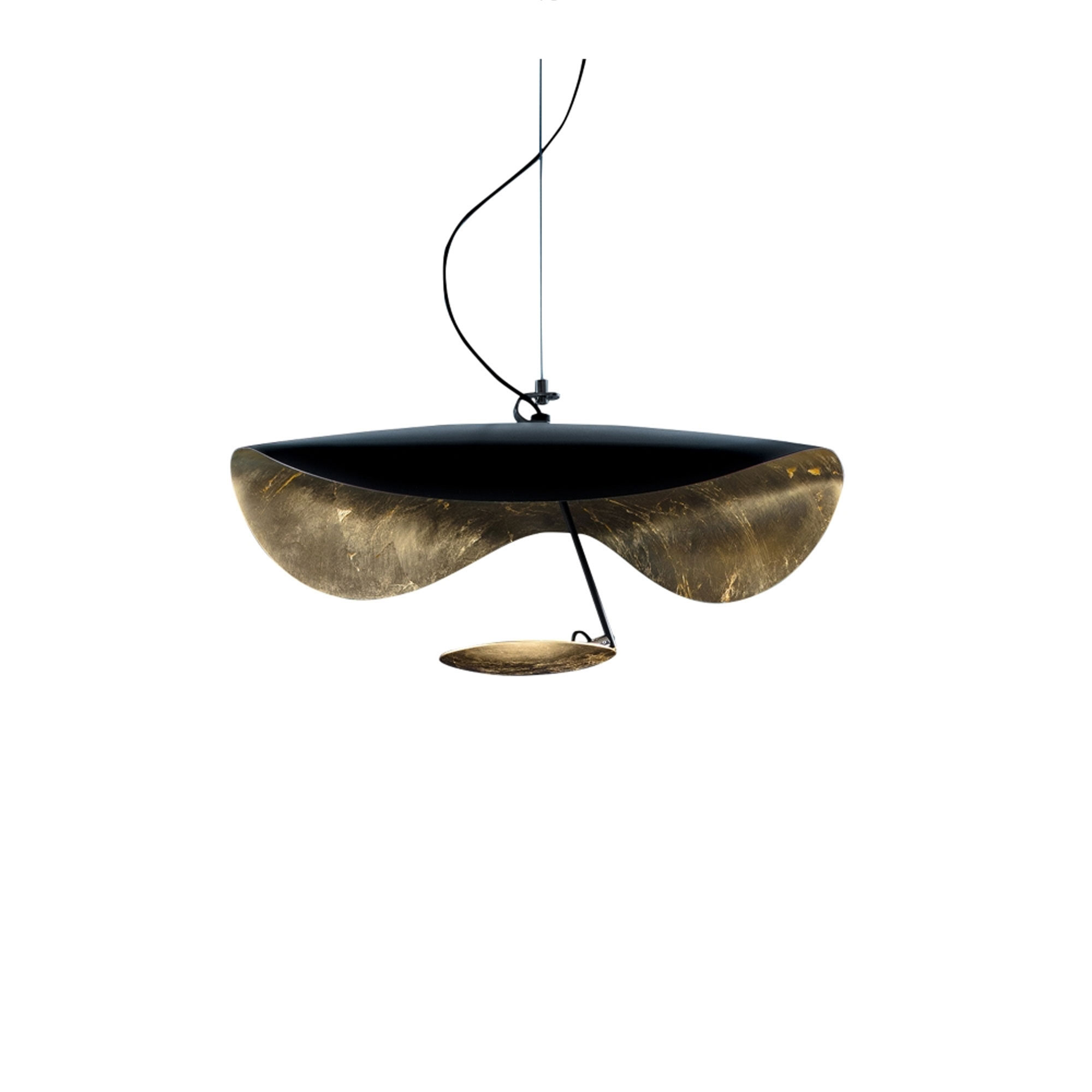 Catellani & Smith - Lederam Manta S1, Vit/Vit/Guld - Pendellampor - Enzo Catellani - Vit