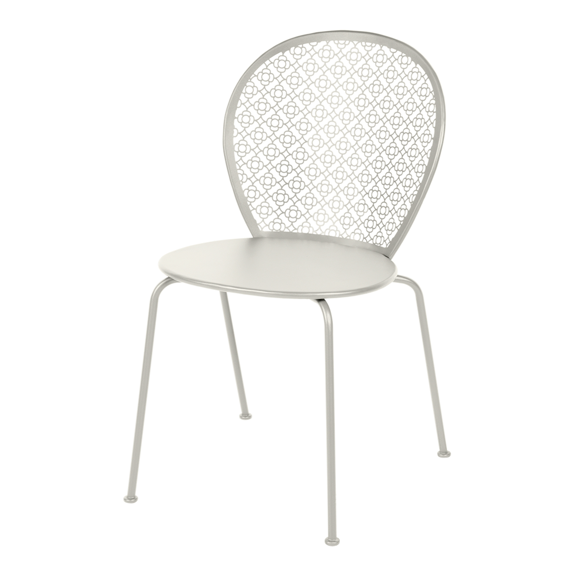 Fermob - Lorette Chair Clay Grey A5 - Matstolar utomhus - Frédéric Sofia - Grå - Metall