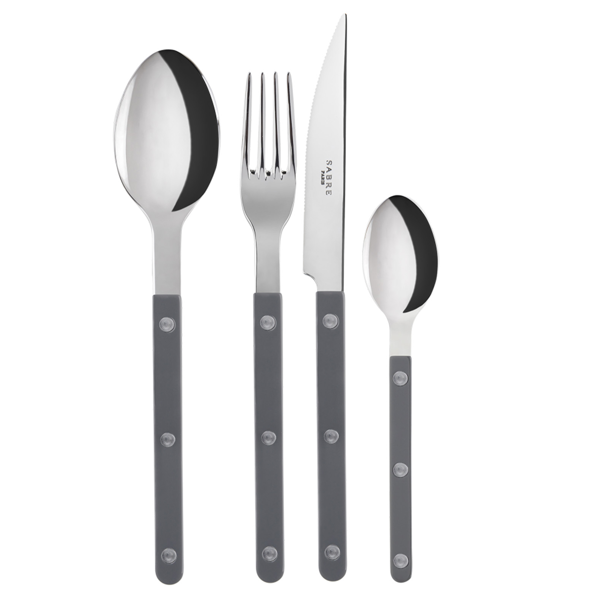 Sabre Paris - Bistrot solid bestickset 24 delar dark grey - Bestickset | Servering - Bestick - Bestickset | Möbelexperten