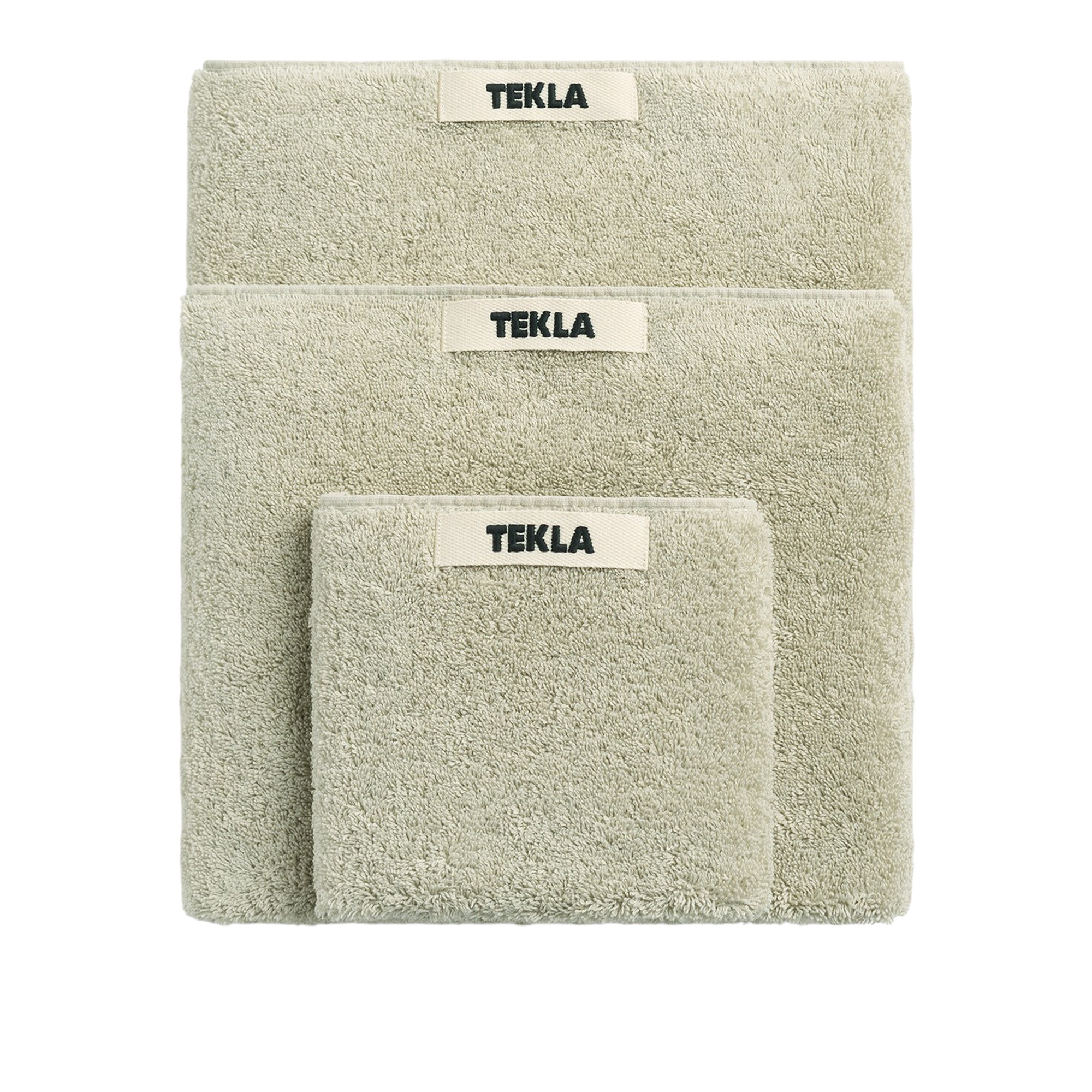 Tekla - Terry towel pebble 50 x 90 cm - Handdukar och badlakan - Grön | Textilier - Badrumstextilier - Handdukar Och Badlakan | Möbelexperten