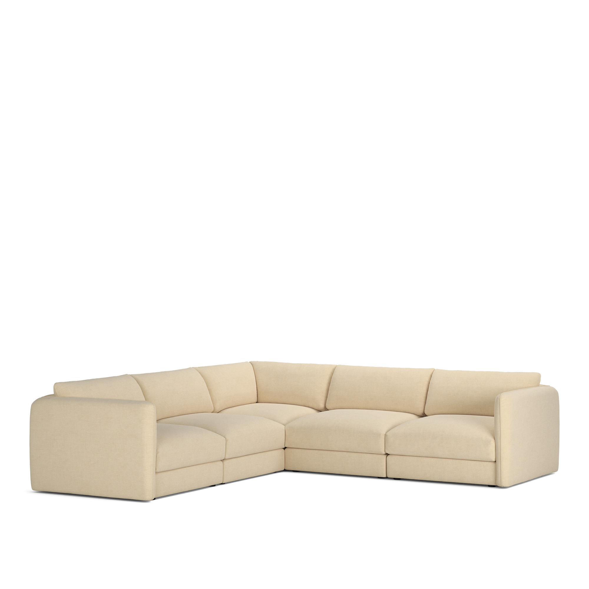 NOGA - Pavarotti 5-Seater Corner, Removable Cover, Cushion Variant 03, Sienna 101 - Soffor - Beige