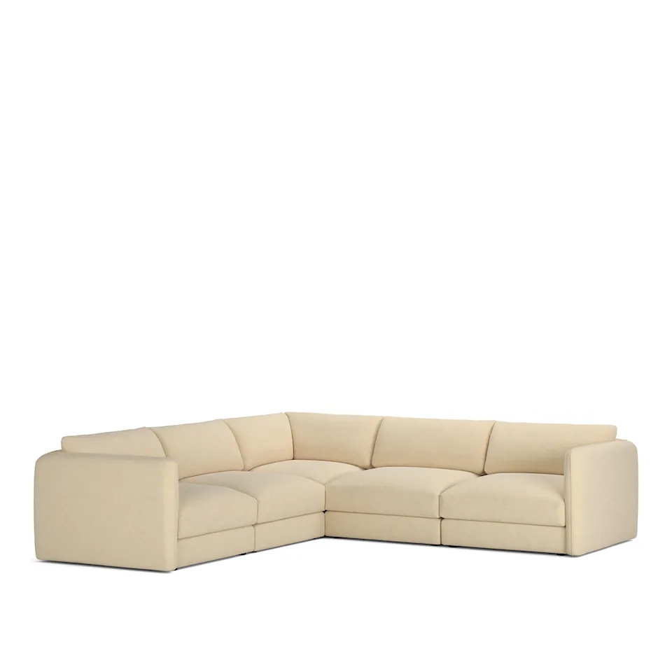 Pavarotti 5-Seater Corner, Removable Cover, Cushion Variant 03, Sienna 101