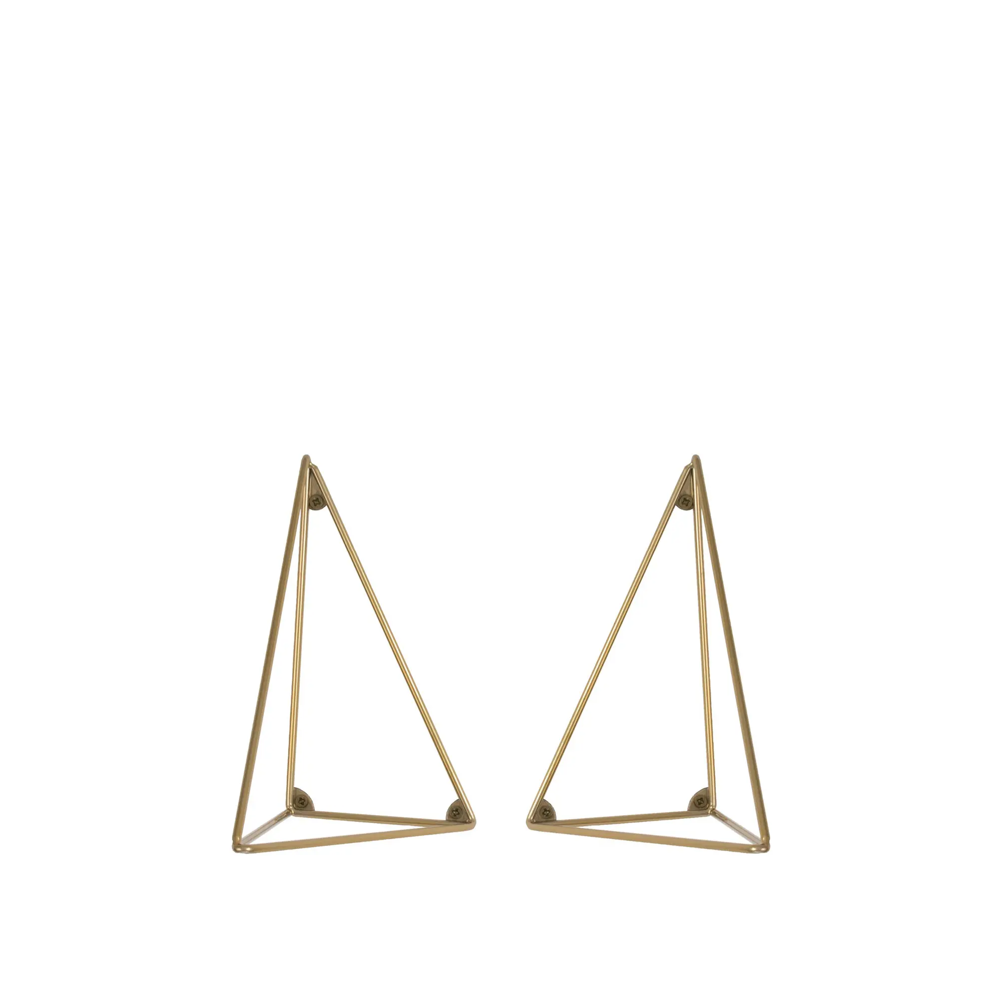 Pythagoras Brackets Pair, Brass Matte