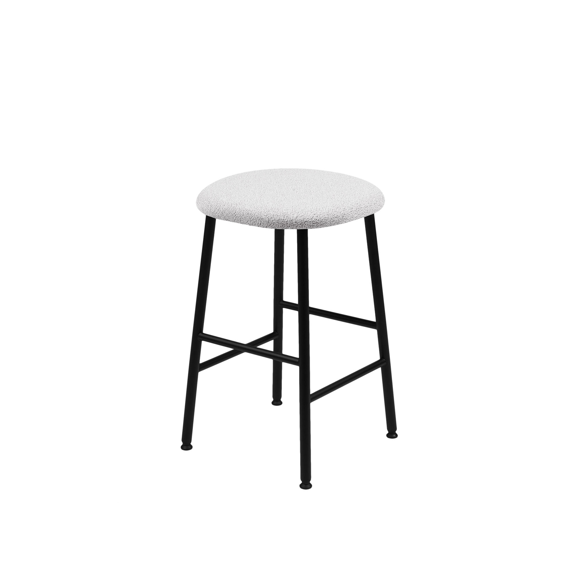 HEM - Kendo Counter Stool - Porcelain - Sittpallar - LucidiPevere - Vit - Metall/Trä/Skum/Plast/Ull