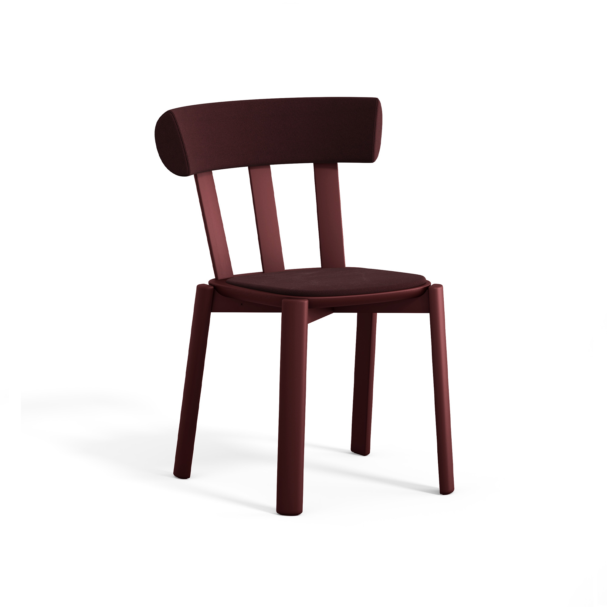 Stolab - Alt Stol Klädd Björk, Lingon 19, Hallingdal 65-694 Maroon - Matstolar - Form Us With Love - Röd - Trä