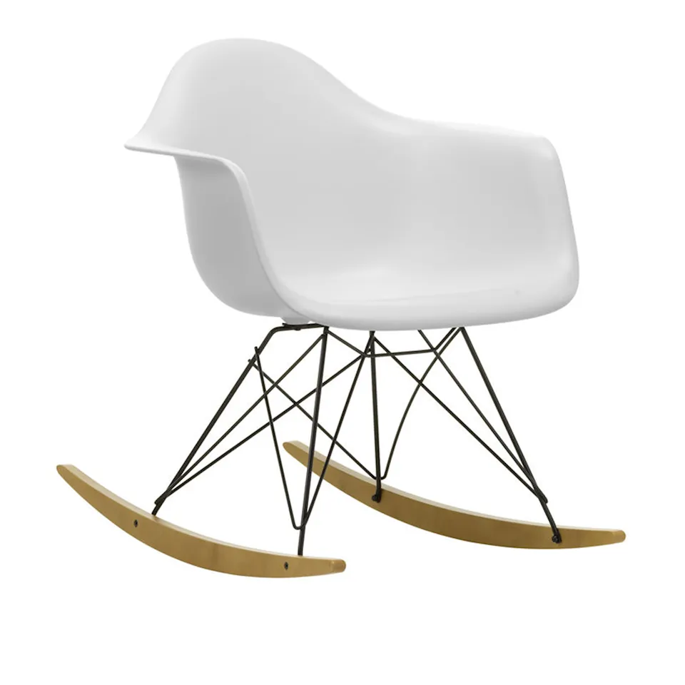 Eames RE Plastic Armchair RAR gungstol Basic Dark/Golden Maple