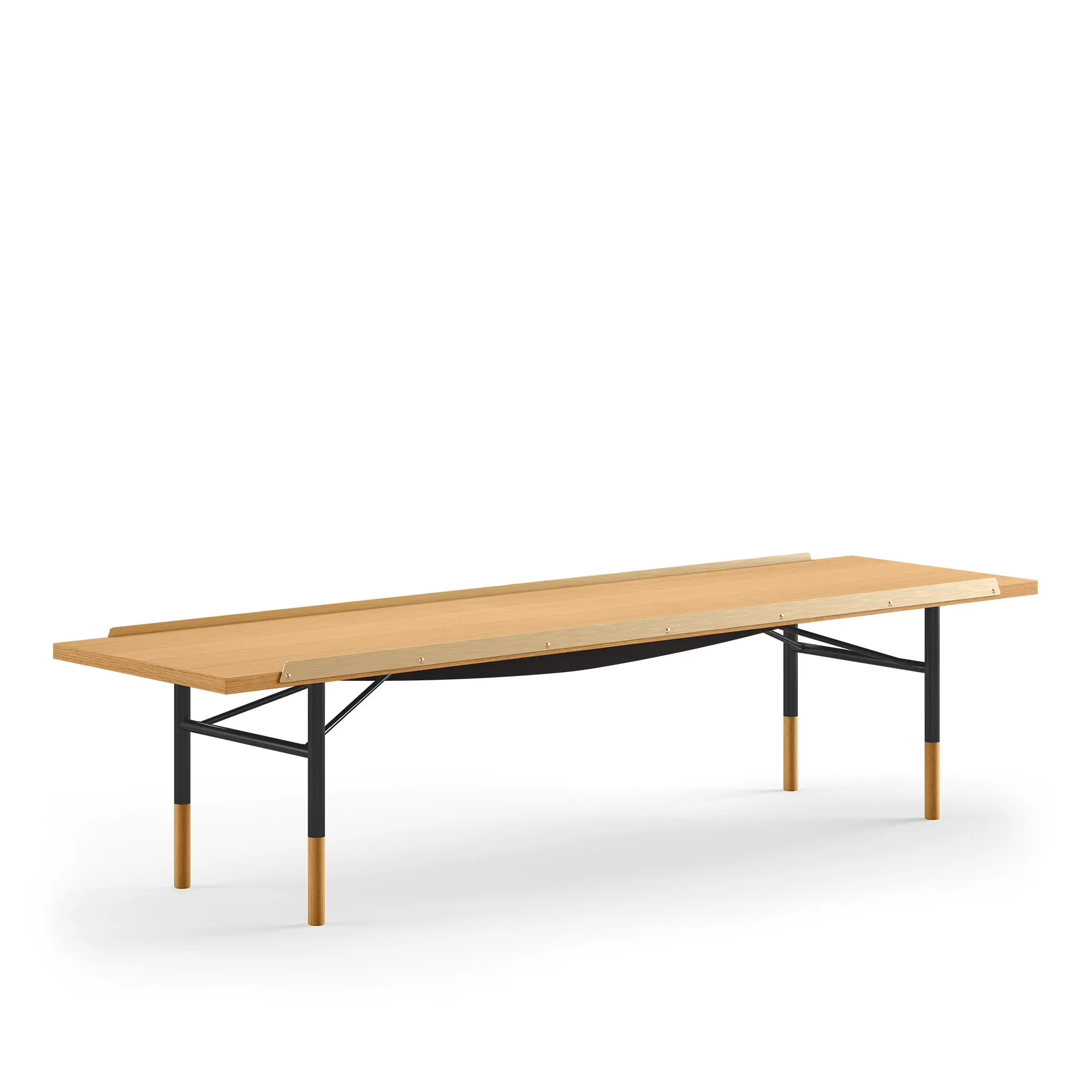 Table Bench Small med mässingskanter
