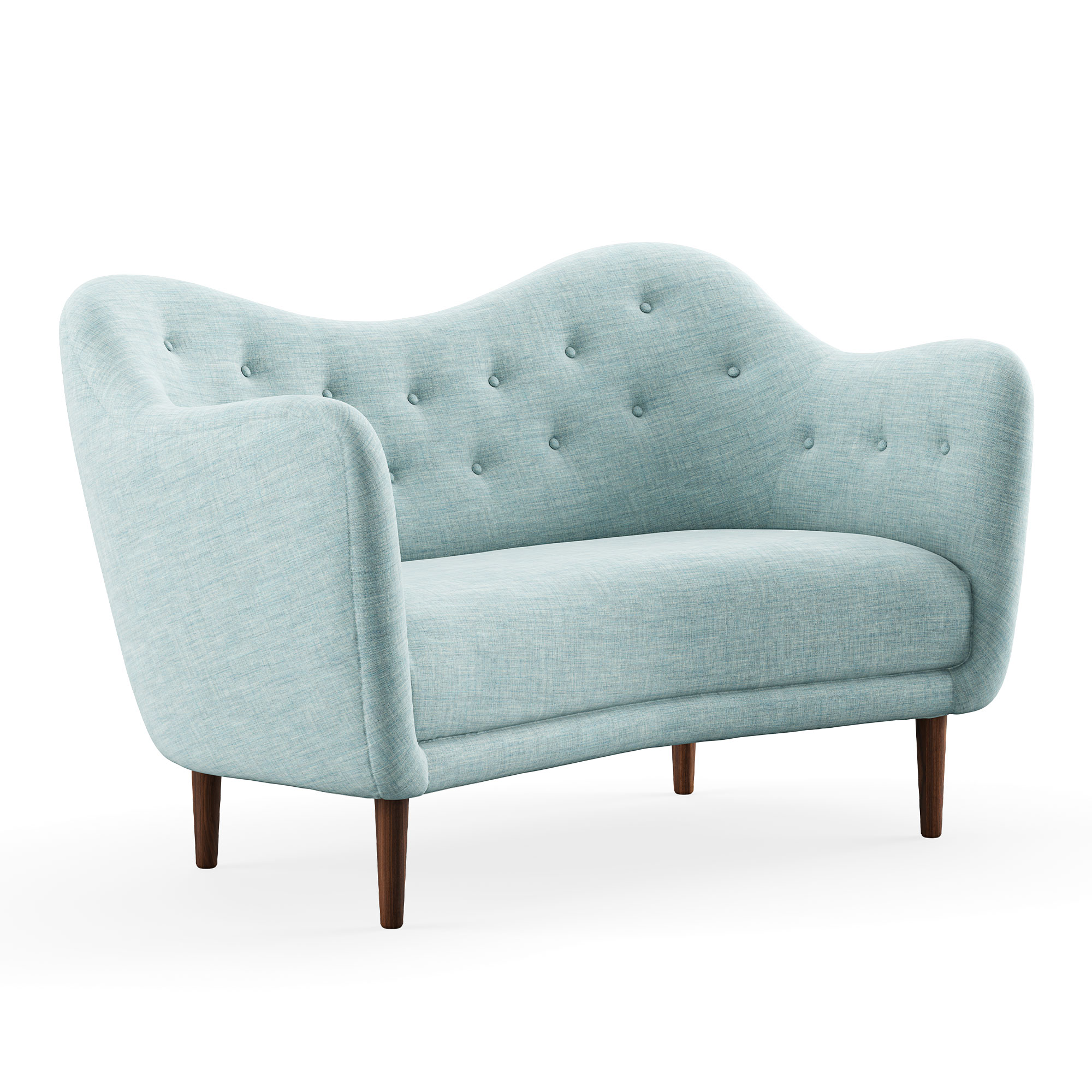 House of Finn Juhl - 46 Sofa, Walnut, Cat. 1 Remix 823 - Soffor - Finn Juhl - Blå