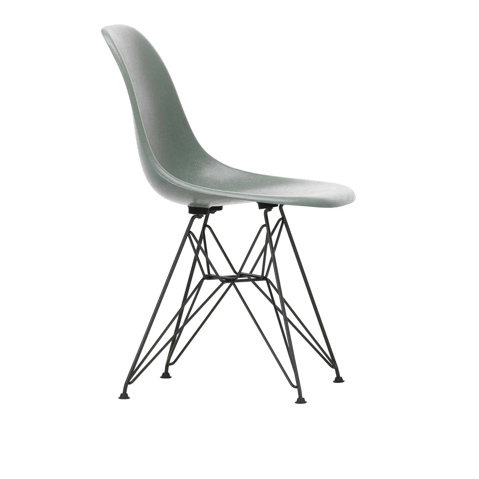 Eames Fiberglass Chair DSR stol Basic Dark