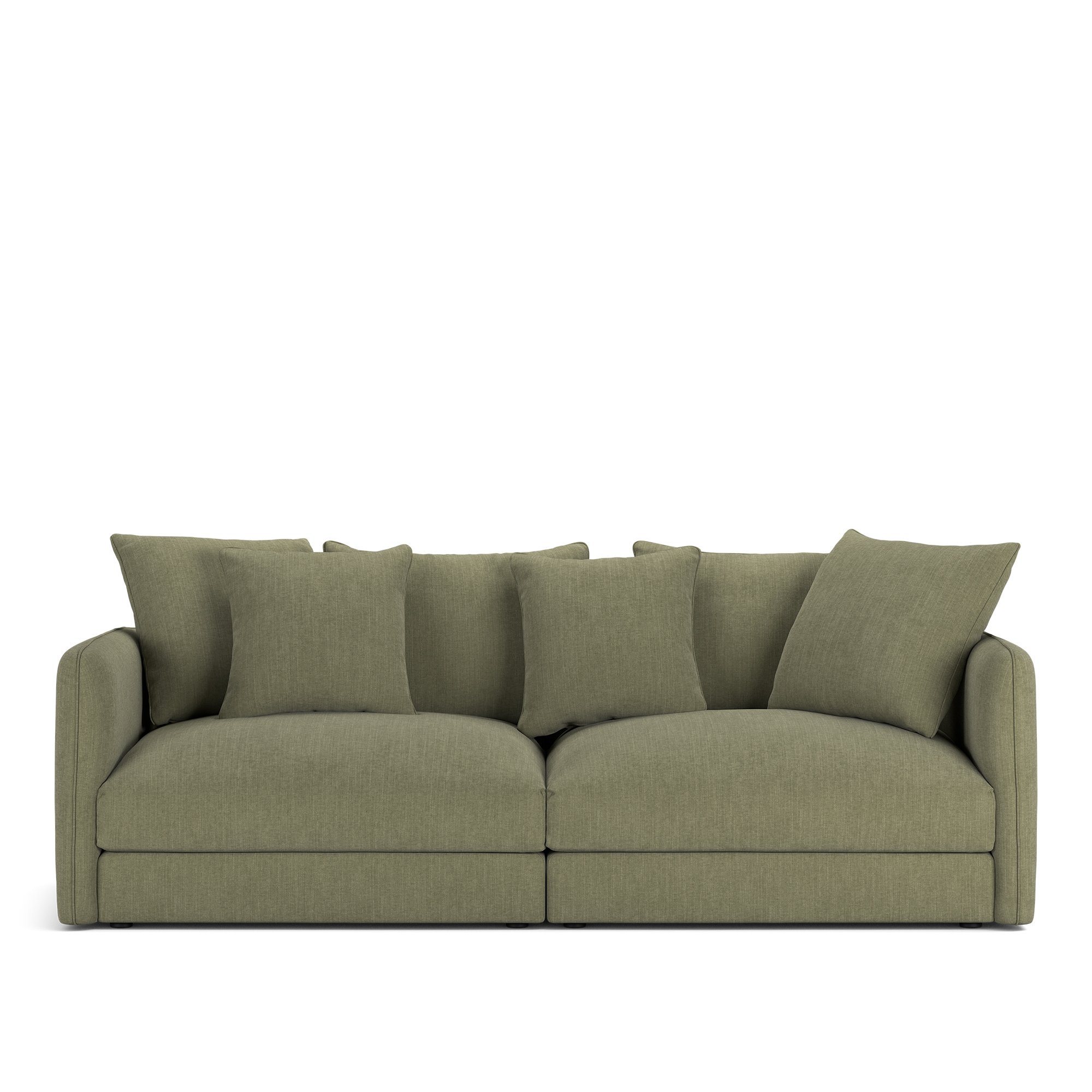 NOGA - Pavarotti 2,5-Seater Shadow Green Fixed Upholstery - Soffor