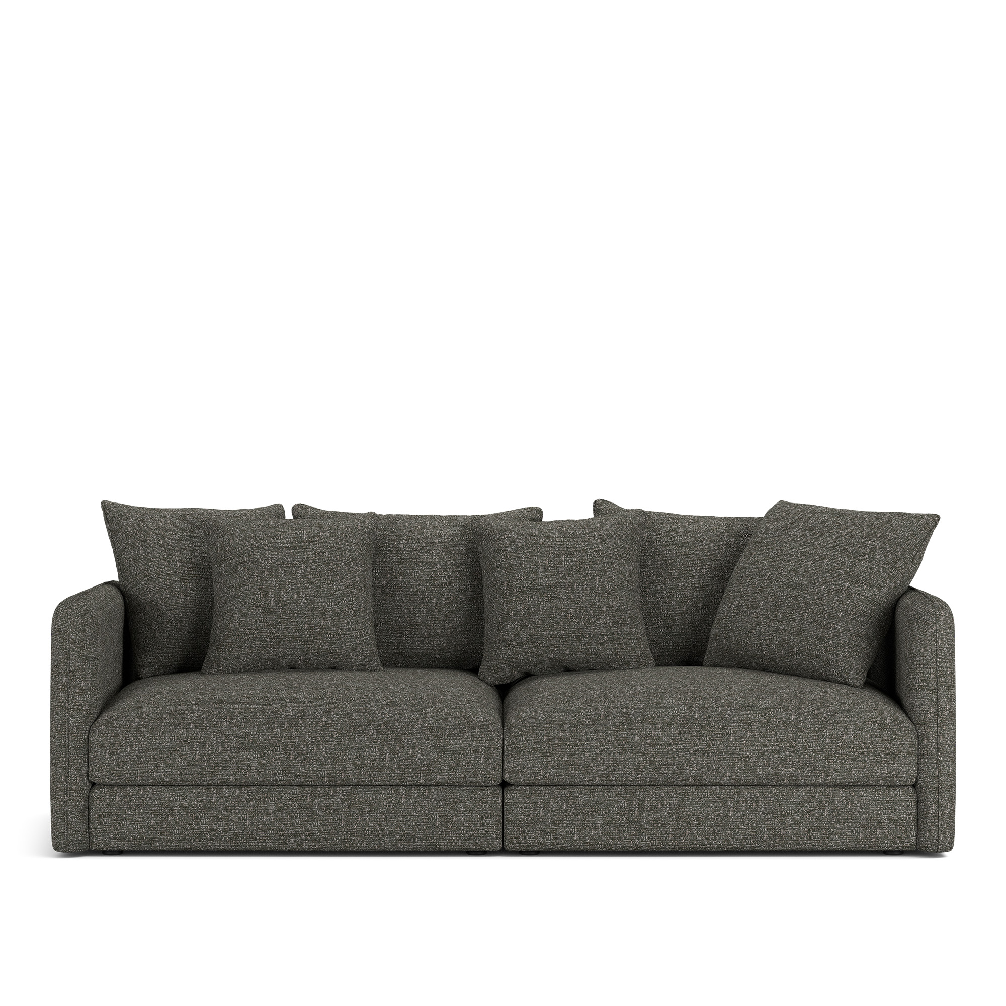 NOGA - Pavarotti 2.5-Seater, Removable Cover, Cushion Variant 01, Lucinasco 06 - Soffor - Svart