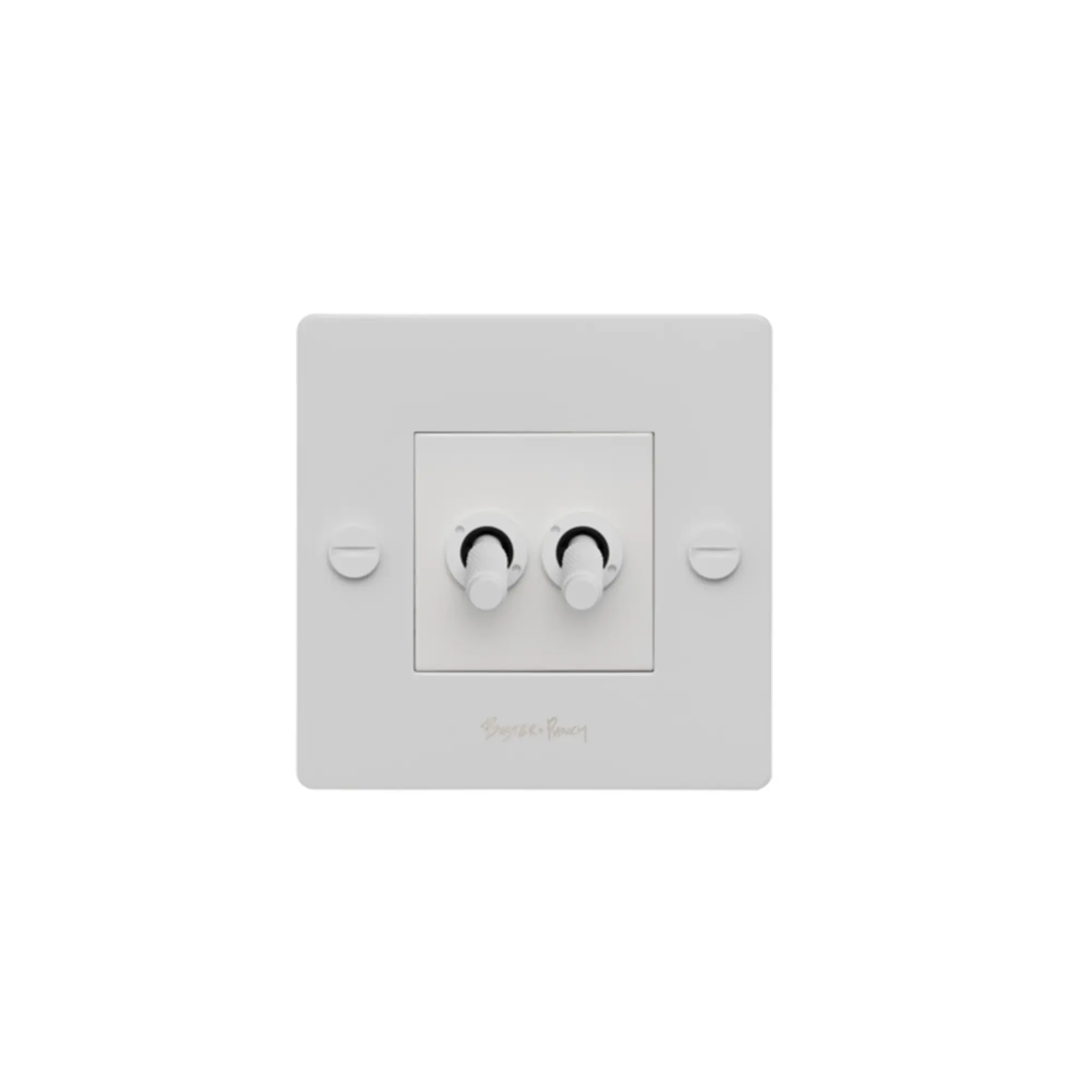 EU 1G Double Toggle Switch With Logo
