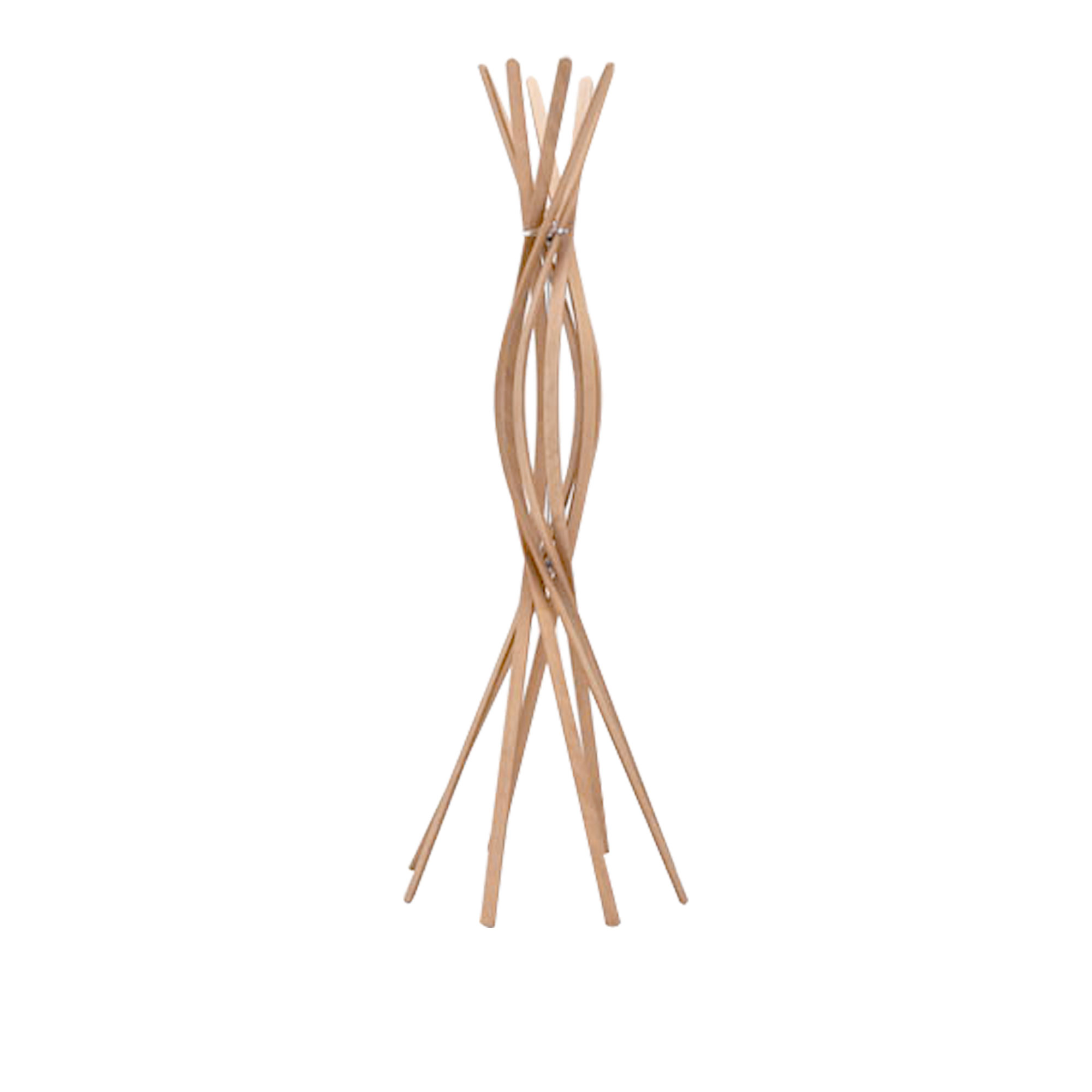 Horm - Twist Coat Stand D60X165H Natural Beech - Klädhängare & galgar - Patrizia Bertolini - Träfärgad