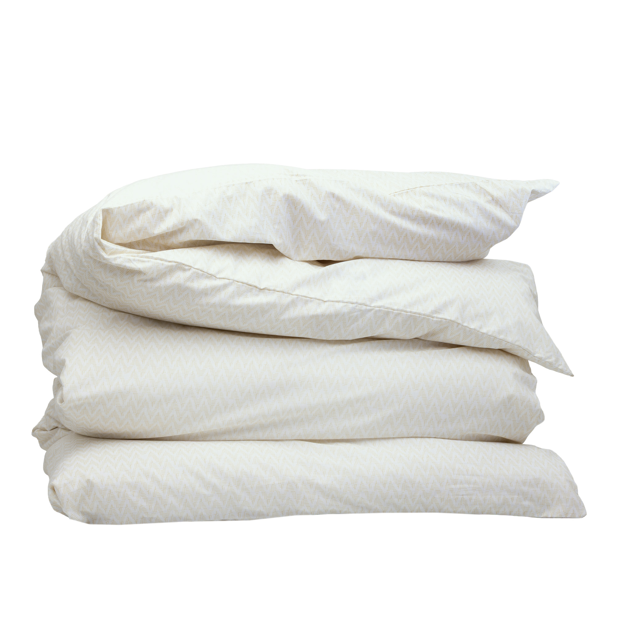 Mille Notti - Brezza Duvet Cover Pale Yellow 220x220 - Påslakan | Textilier - Sovrumstextilier - Påslakan | Möbelexperten