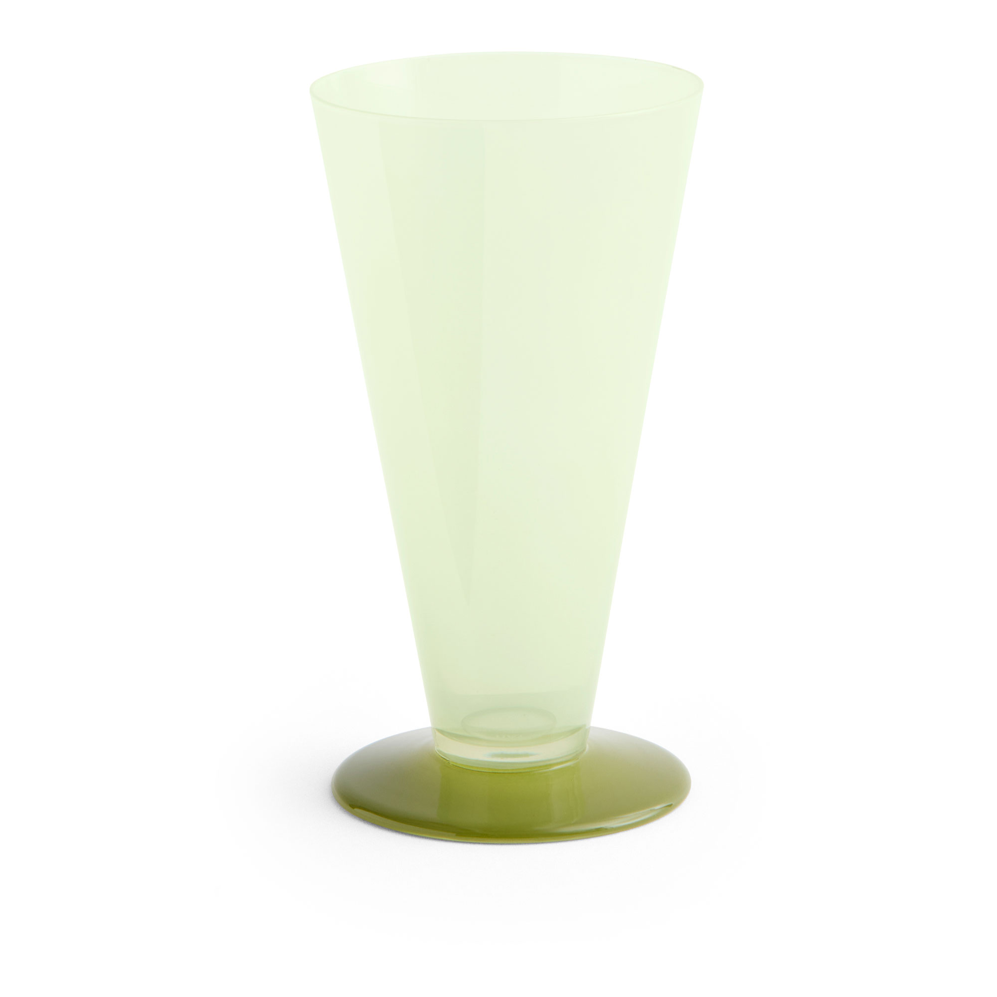 HAY - Conical Vase Small Light green and dark lime - Vaser - Gr&ouml;n - Glas