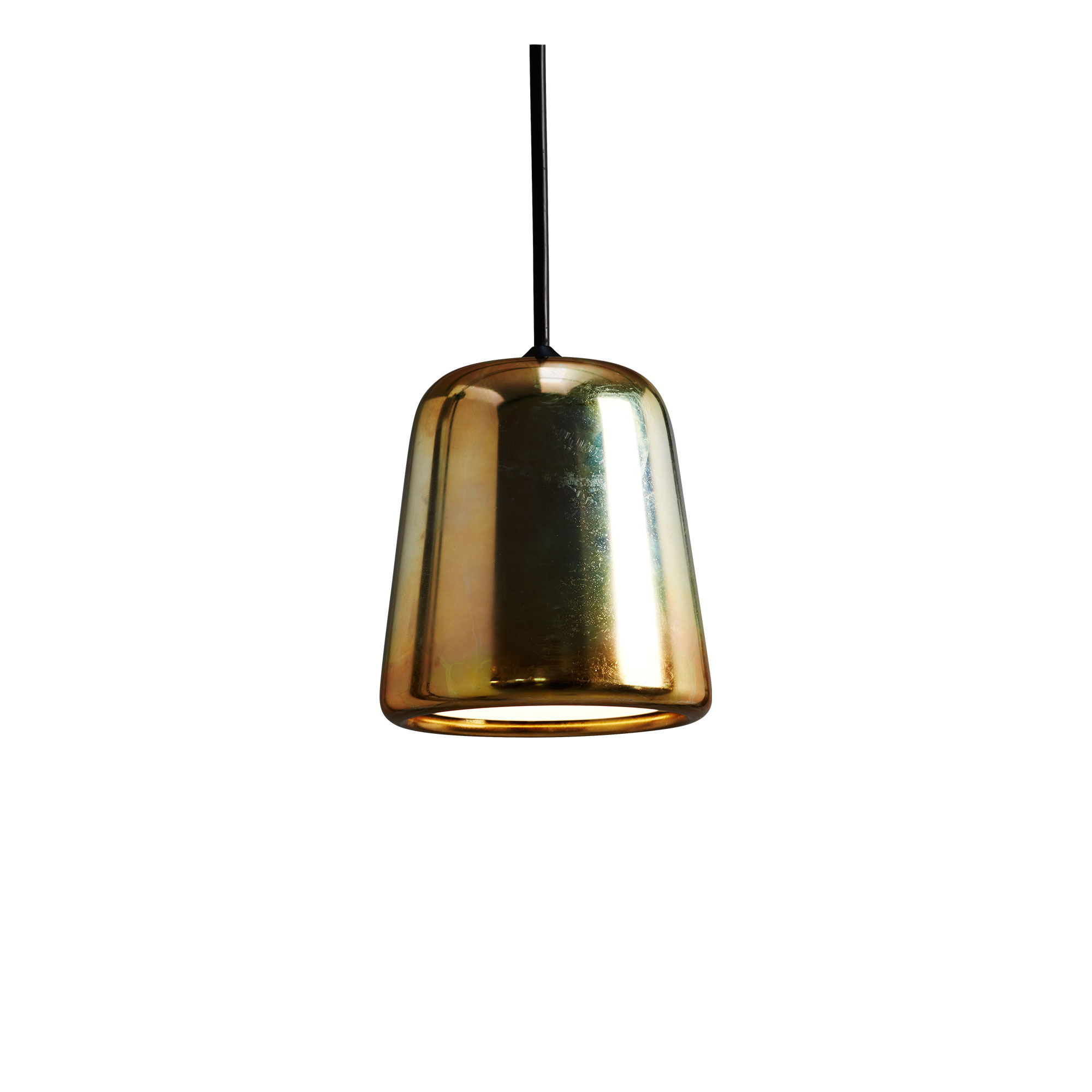 New Works - Material Pendant Yellow Steel - Pendellampor - Nørgaard & Kechayas - Guld