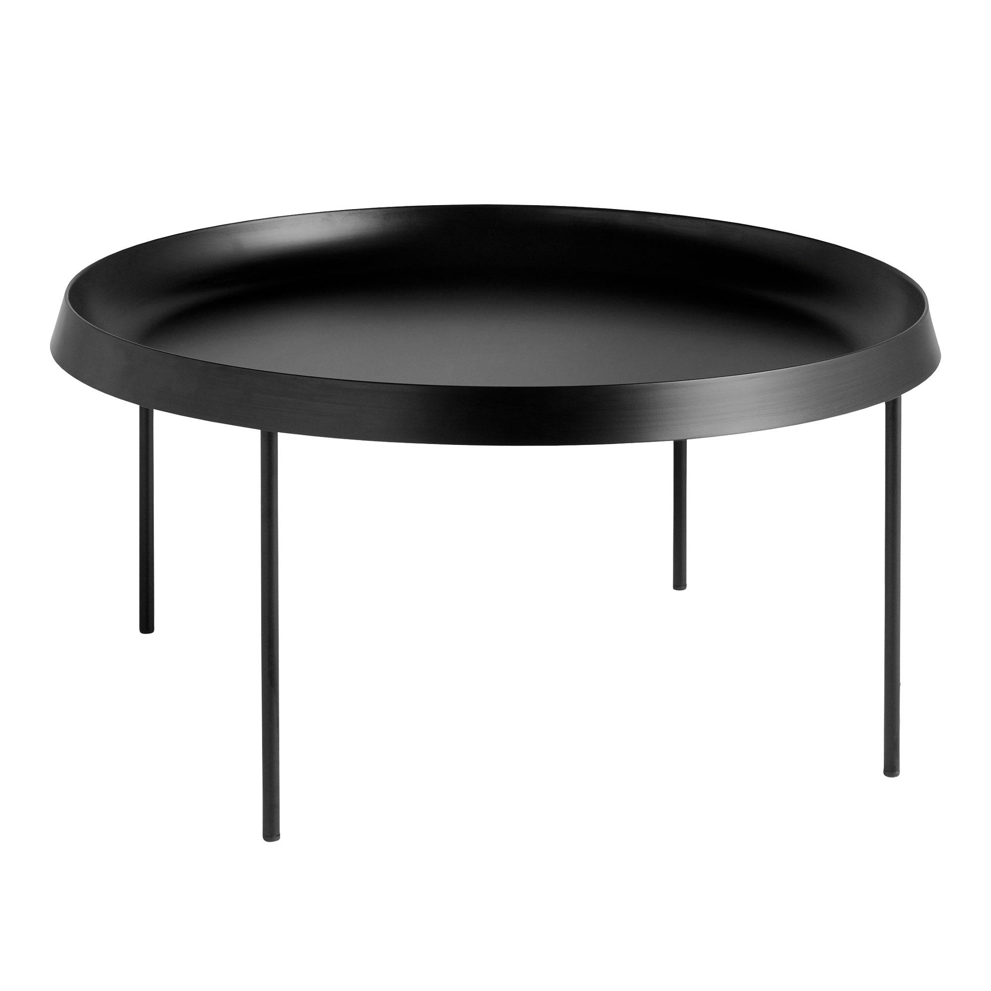 HAY - Tulou Coffee Table - Black - Ø75 cm - Soffbord - GamFratesi - Svart - Metall