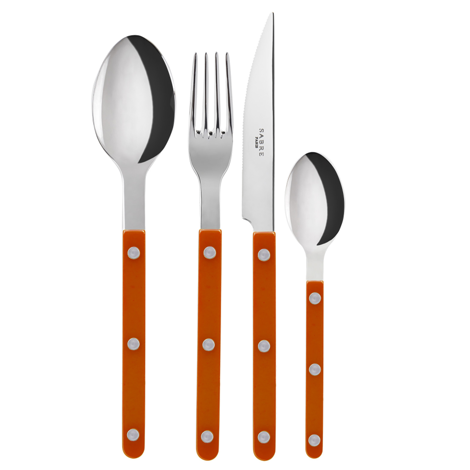 Sabre Paris - Bistrot solid bestickset 4 delar orange - Bestickset | Servering - Bestick - Bestickset | Möbelexperten