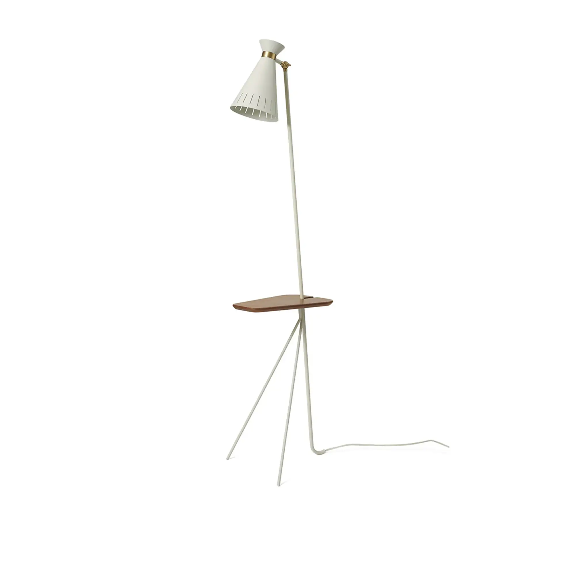 Cone Floor Lamp with Table