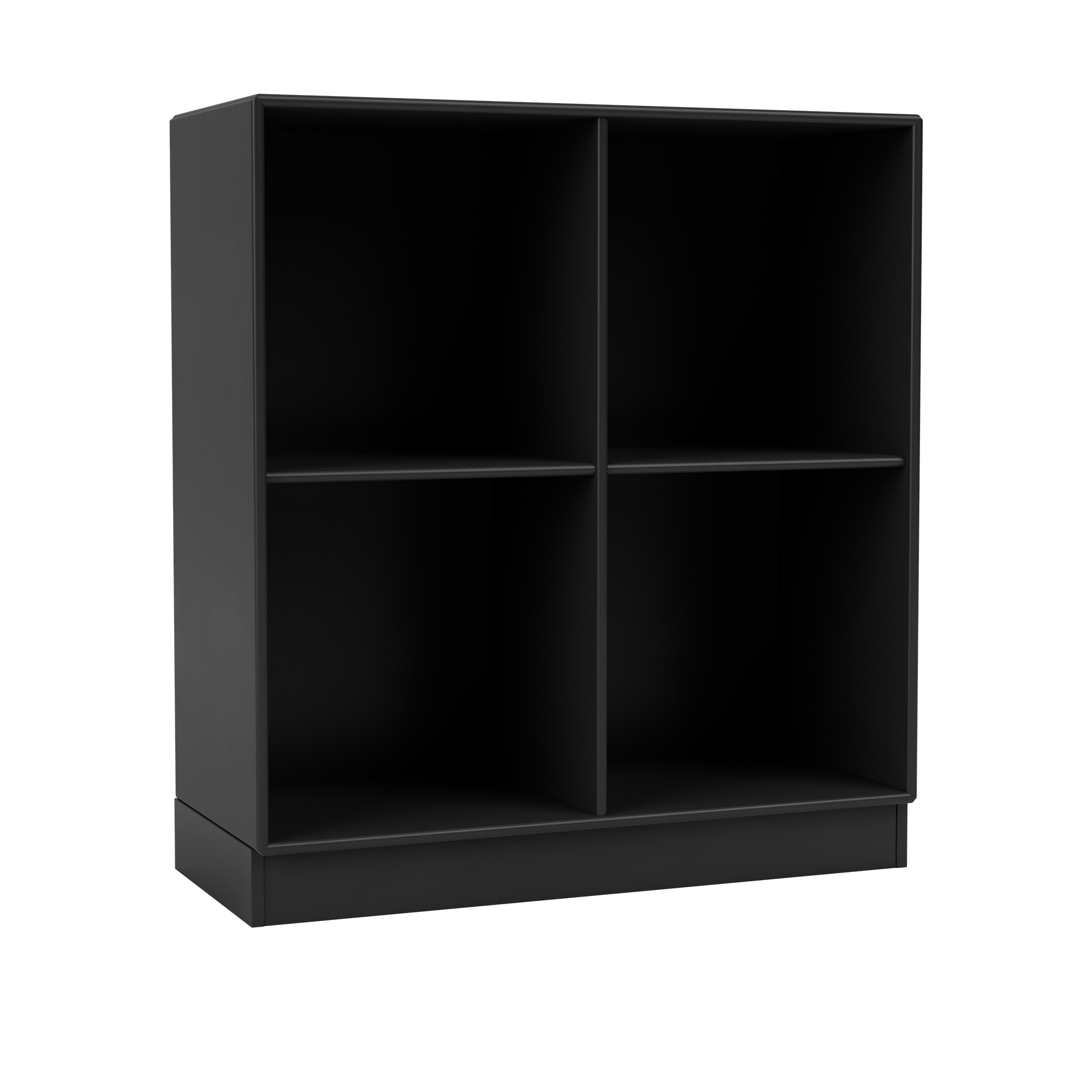 montana - show bookcase 05-black 07 plinth 7 cm - hyllor & hyllsystem - peter j. lassen - svart - trä