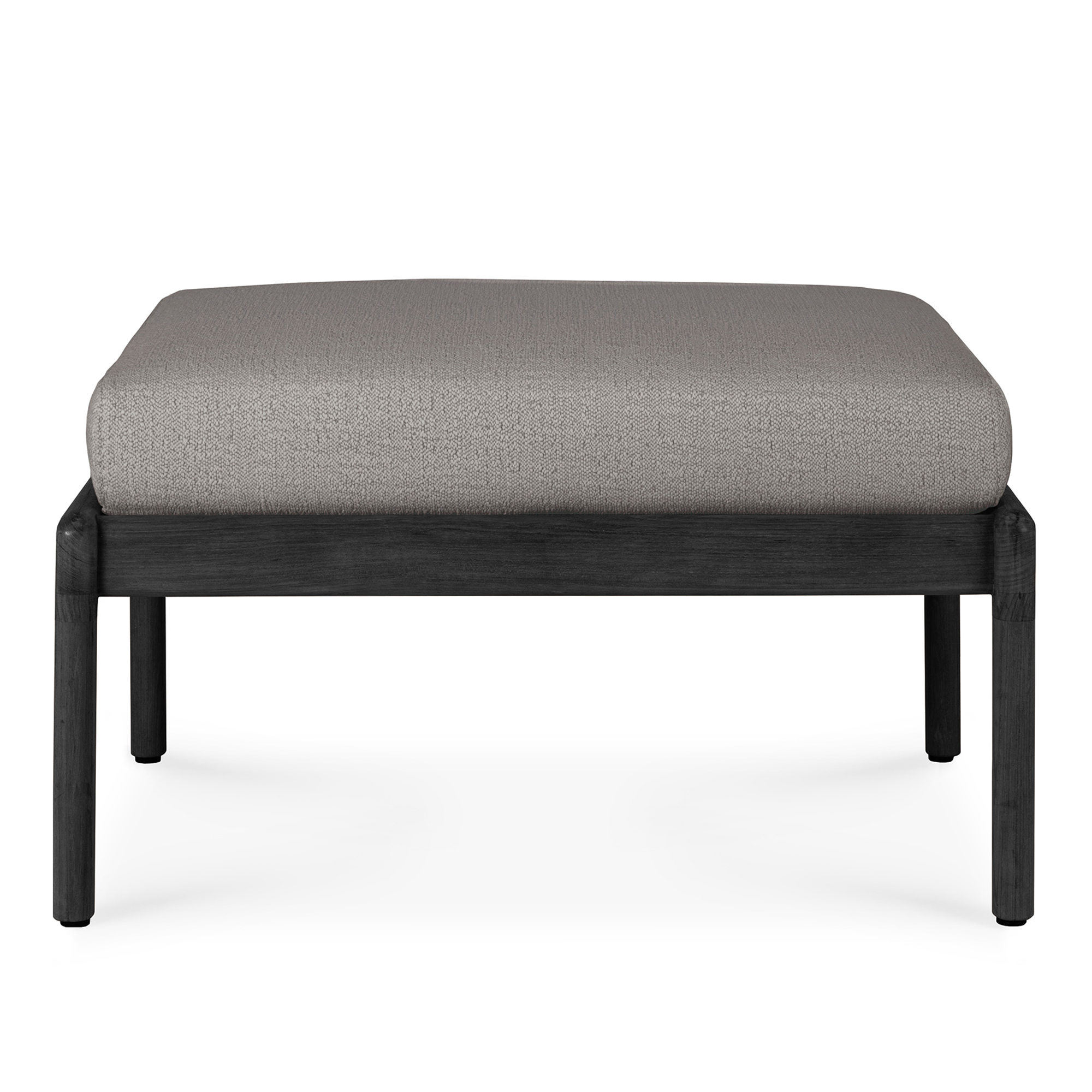 Ethnicraft - Jack Outdoor Footstool - Teak Black/Mocha - Utomhuspallar och puffar - Svart - Tr&auml;/Skum/Plast