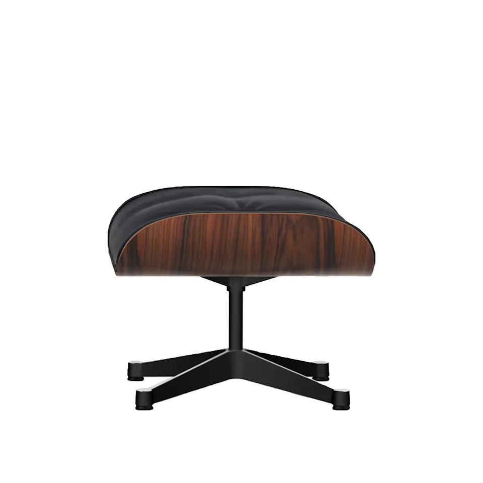 Lounge fotpall Santos Palisander Polished/Black