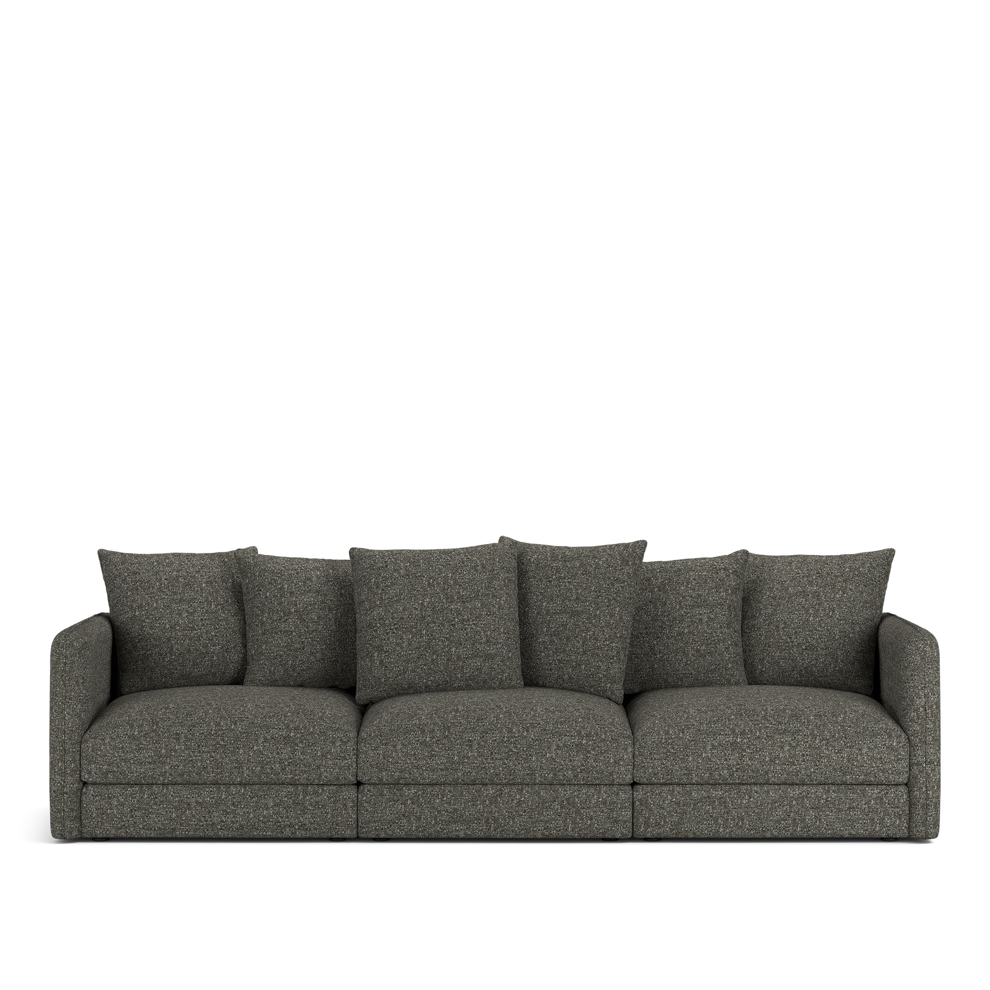 NOGA - Pavarotti 3-Seater, Removable Cover, Cushion Variant 01, Lucinasco 06 - Soffor - Svart