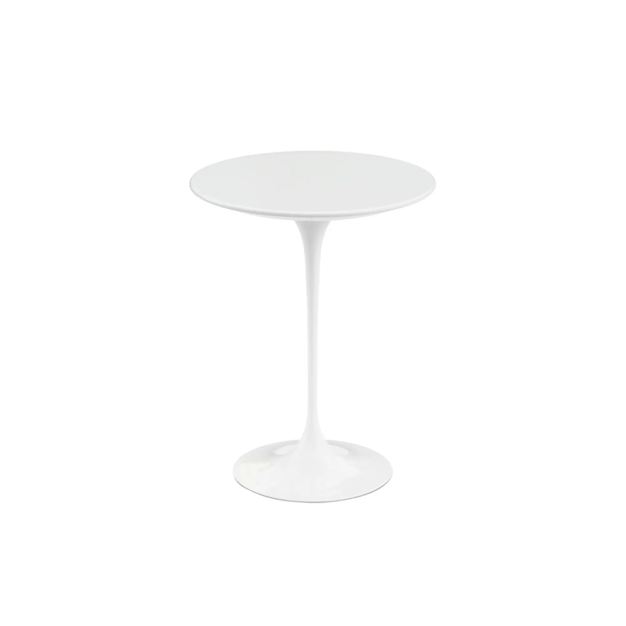 Saarinen Round sidobord Ø 41 cm White