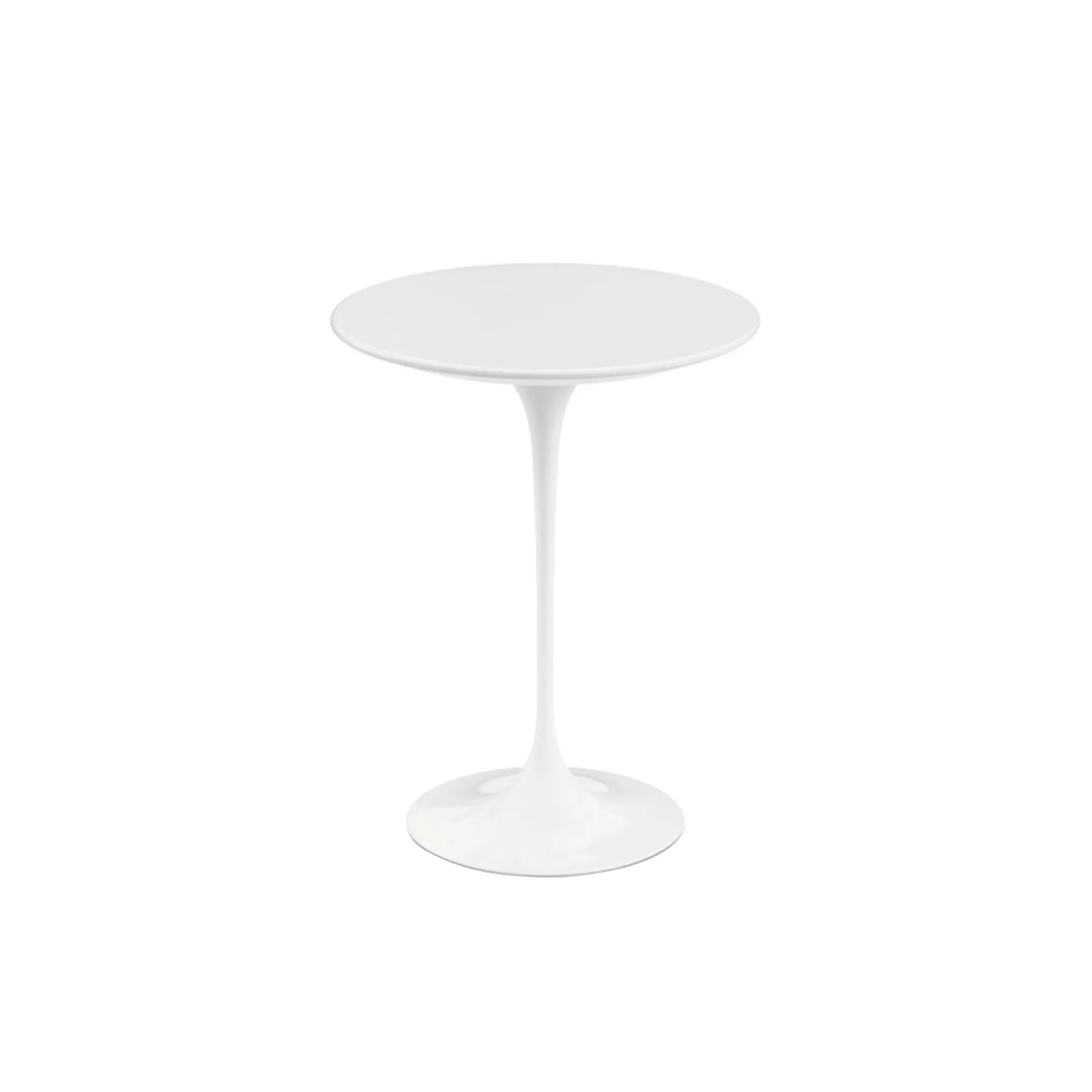Saarinen Round sidobord Ø 41 cm White