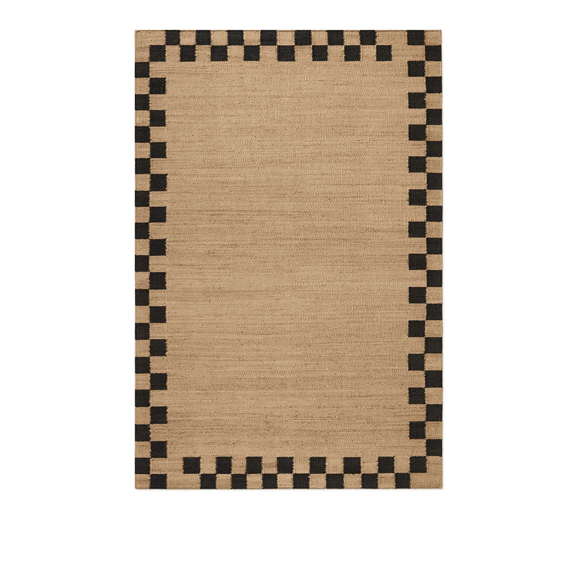 Jute Border Black matta
