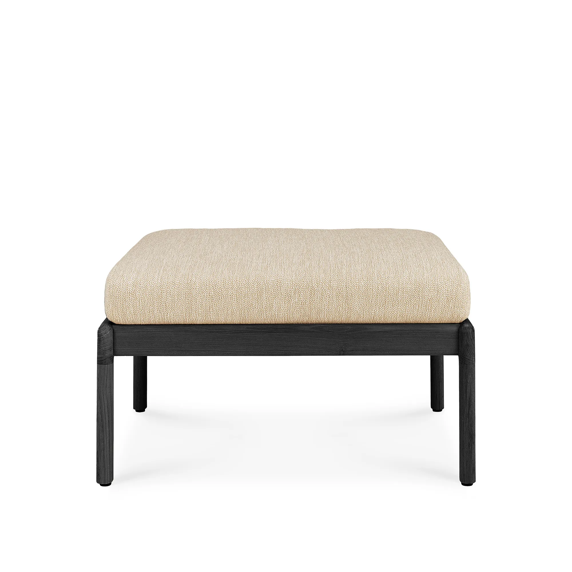 Jack Outdoor Footstool Black Teak