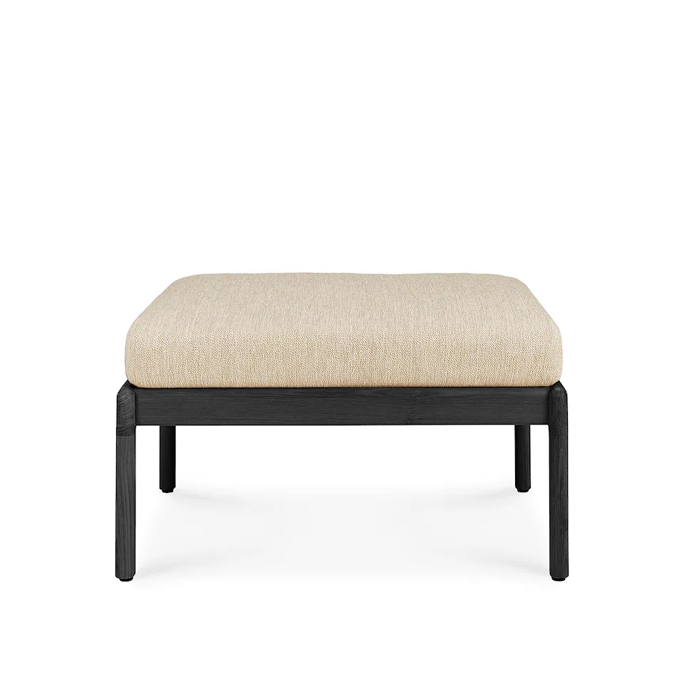 Jack Outdoor Footstool Black Teak